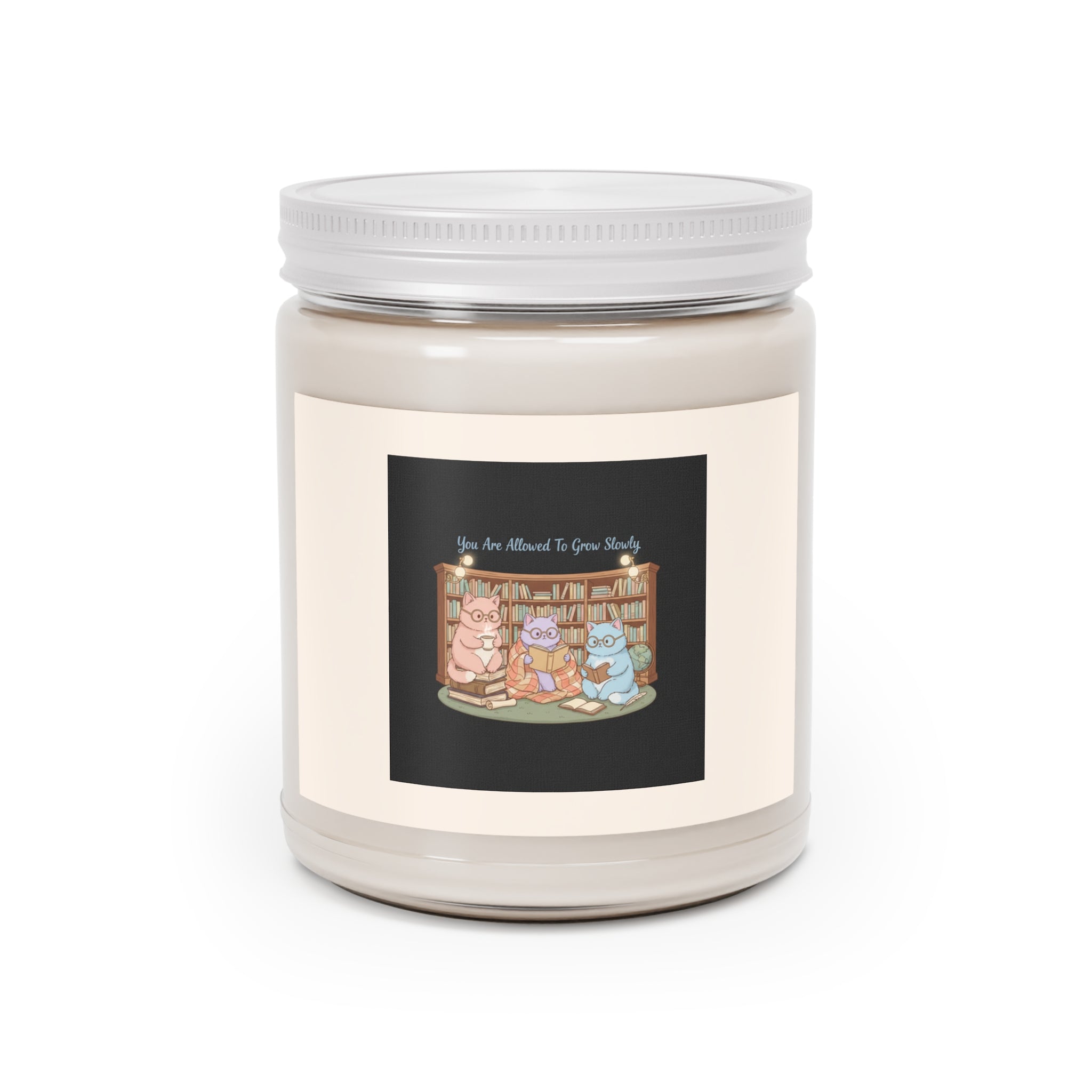 Cats With Glasses Scented Candle – You Are Allowed to Grow Slowly