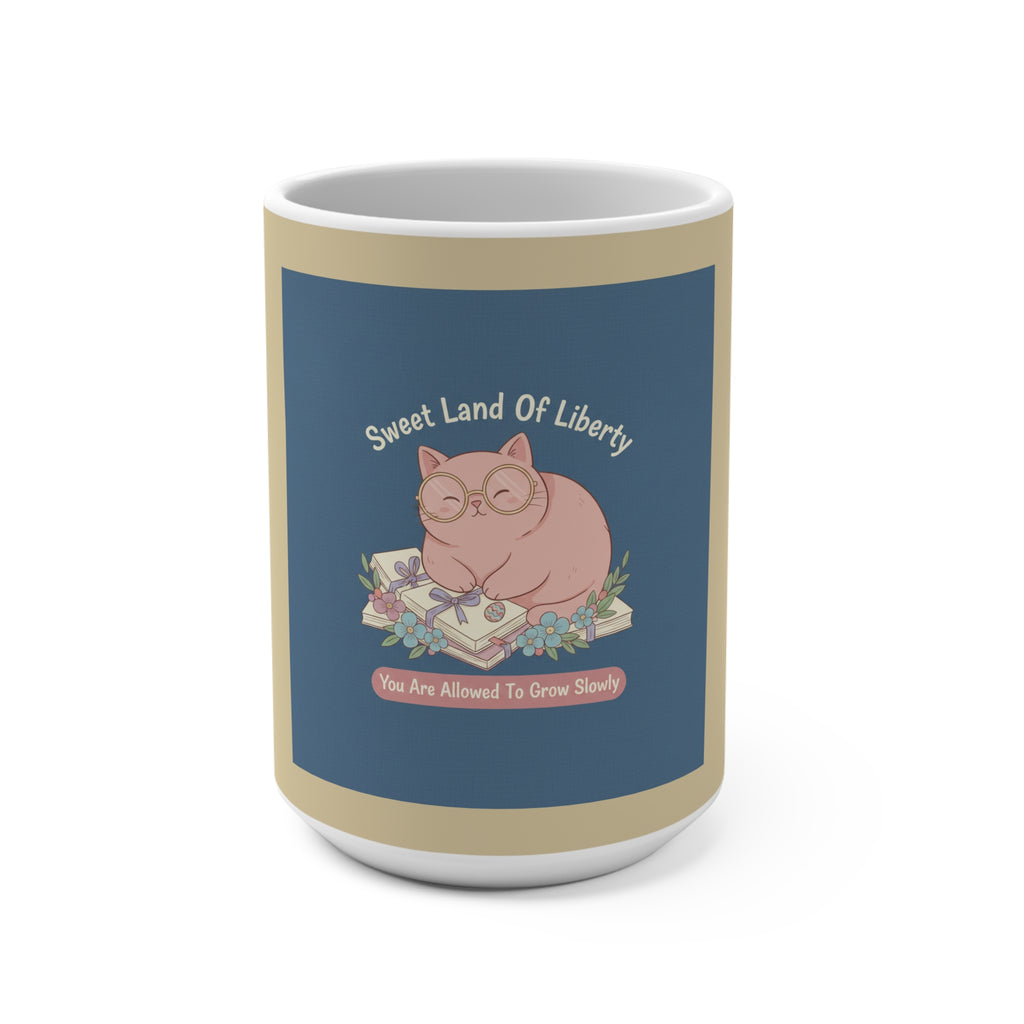 Cat Mug 15oz – Sweet Land of Liberty