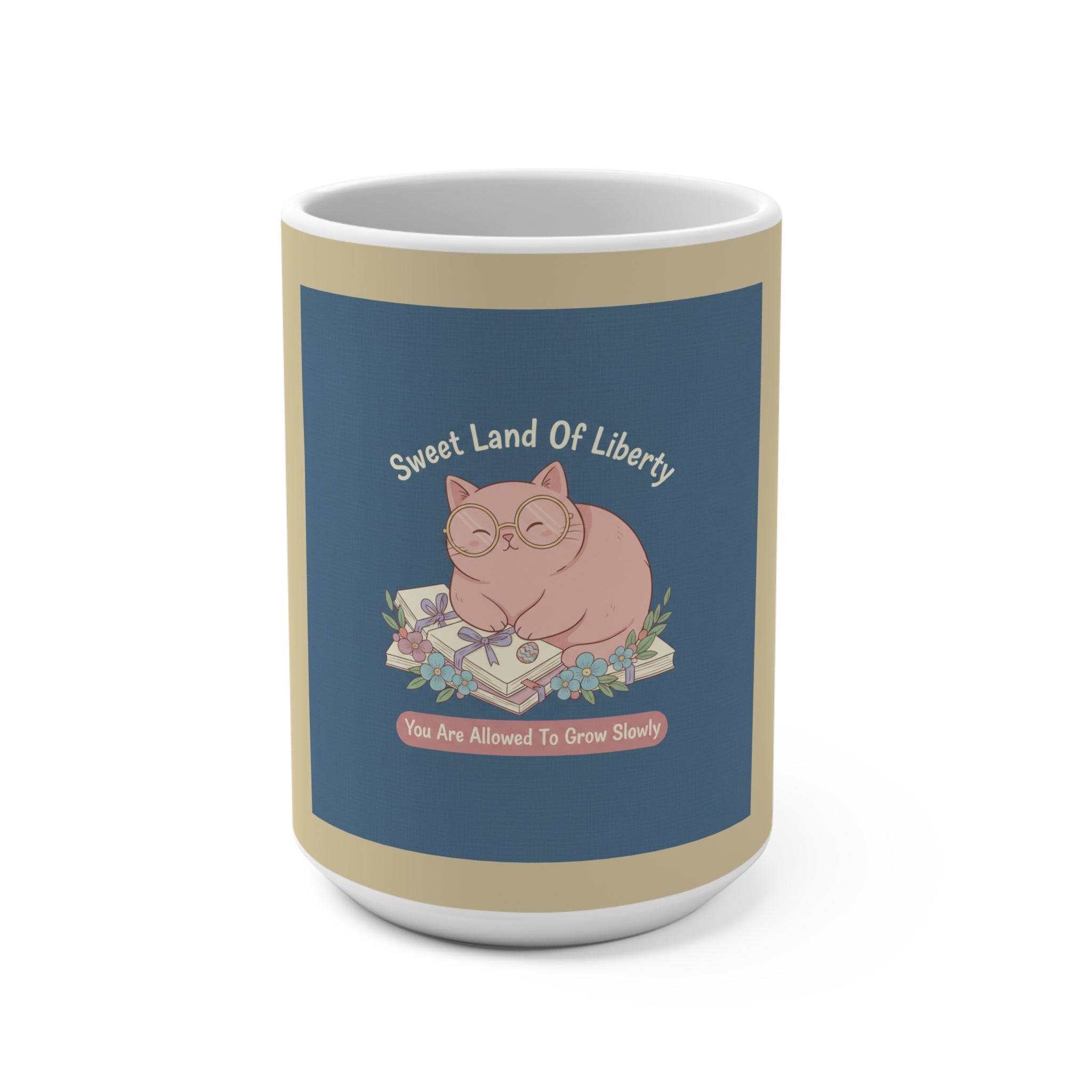 Cat Mug 15oz – Sweet Land of Liberty
