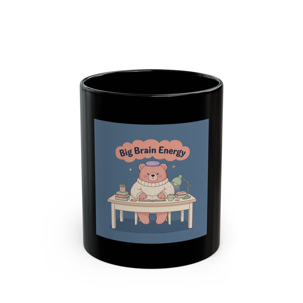 Bear Black Mug 11oz – Big Brain Energy