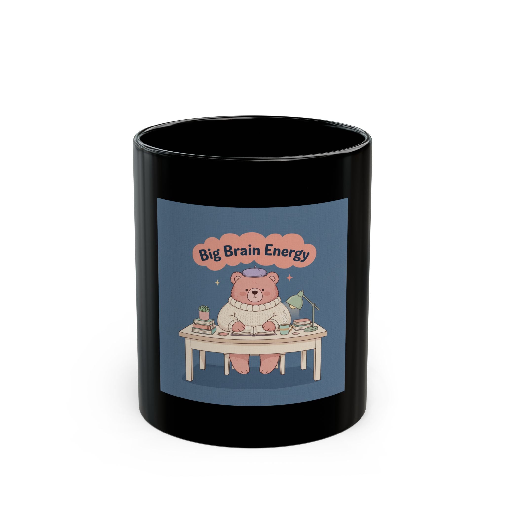 Bear Black Mug 11oz – Big Brain Energy