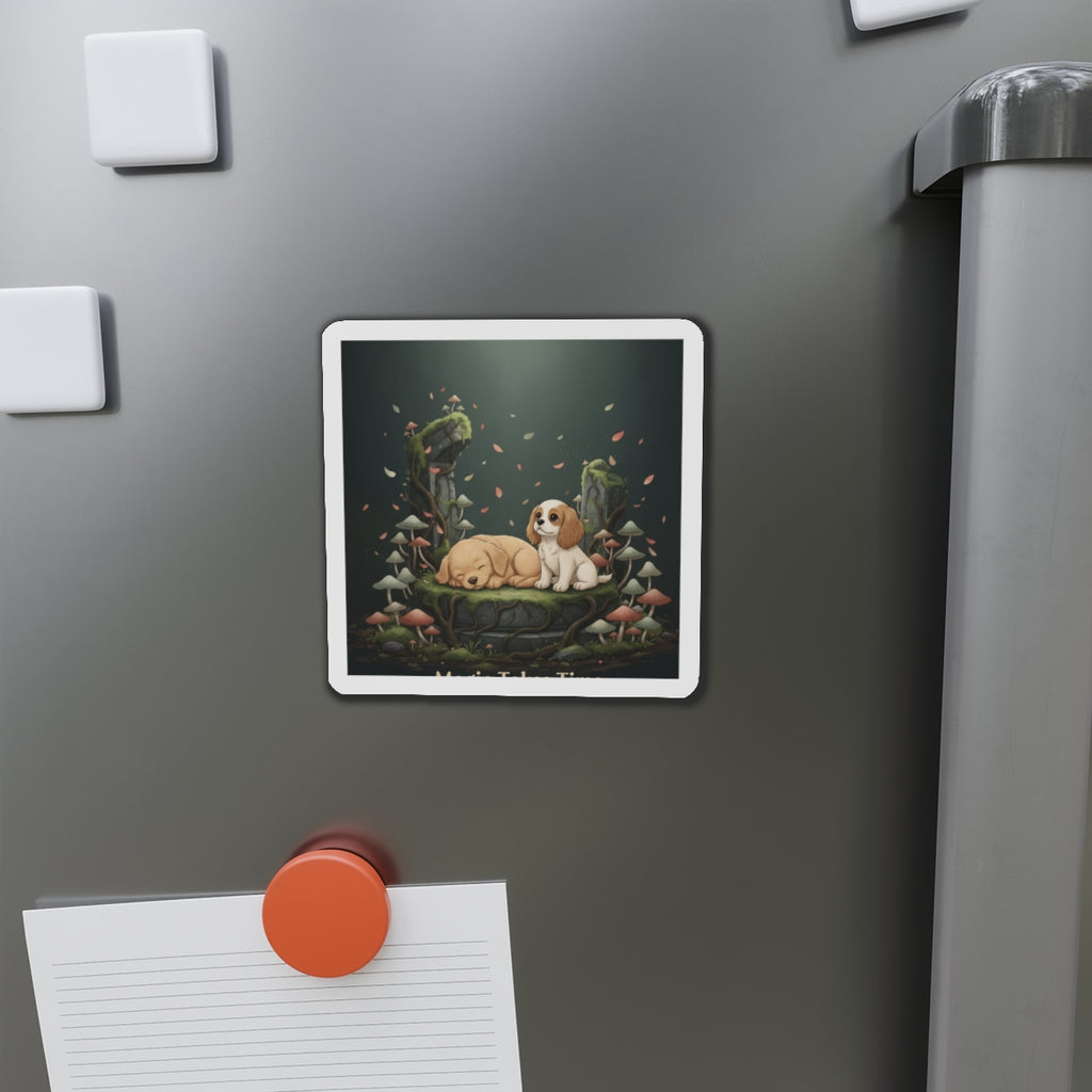 Puppies Die-Cut Magnet – Magic Takes Time