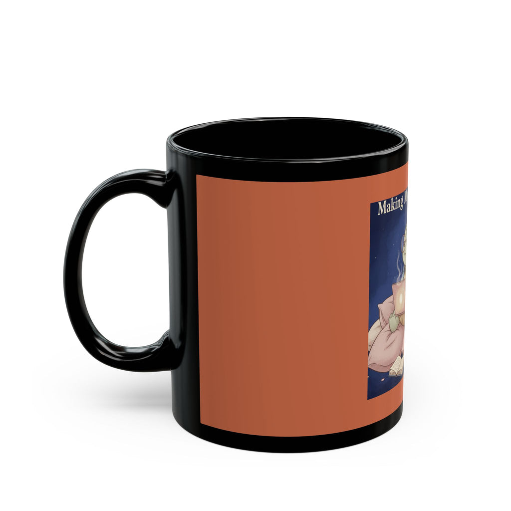 Turtle Black Mug 11oz – Making My Dreams Happen
