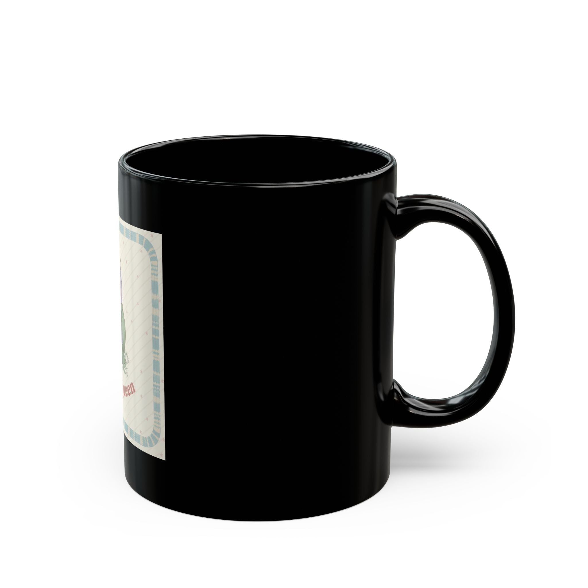 Campus Queen Owl Black Mug 11oz