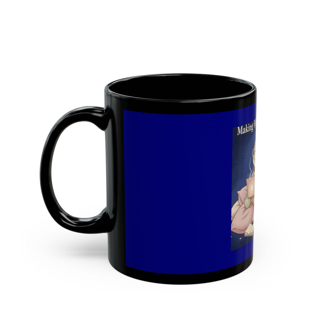 Turtle Black Mug 11oz – Making My Dreams Happen