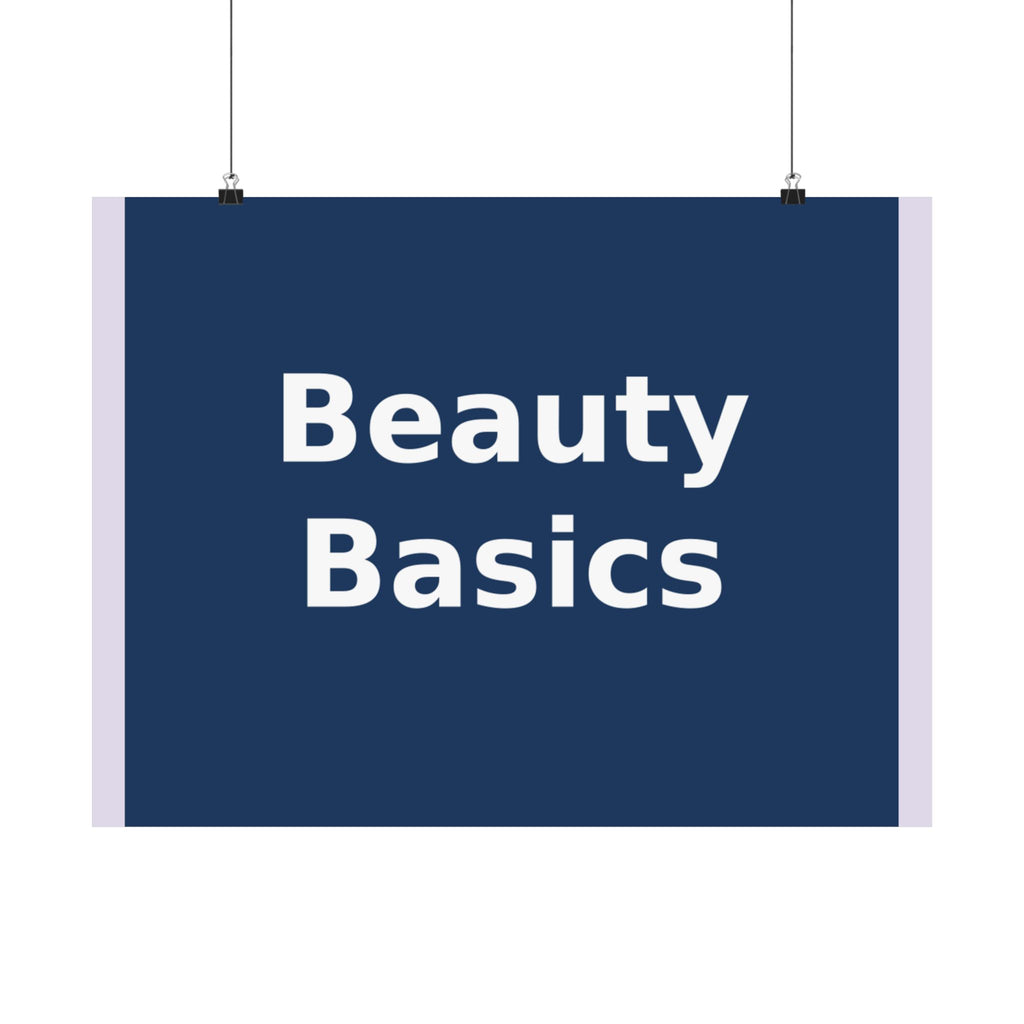 "Beauty Basics" Black Cat Poster | College Girl Gift | Fashion | KayKay Classics