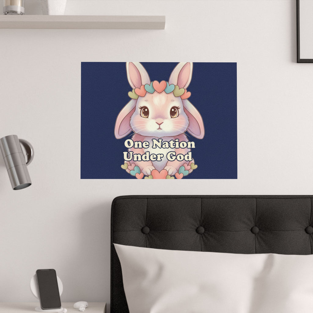 Bunny Poster – One Nation Under God