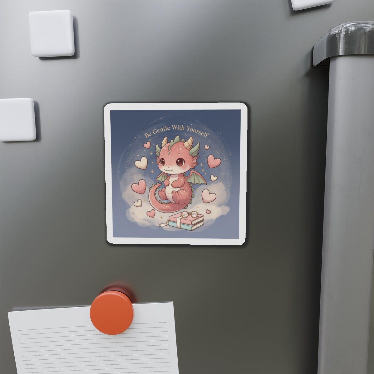 Cats With Glasses Die-Cut Magnet – Be Gentle With Yourself