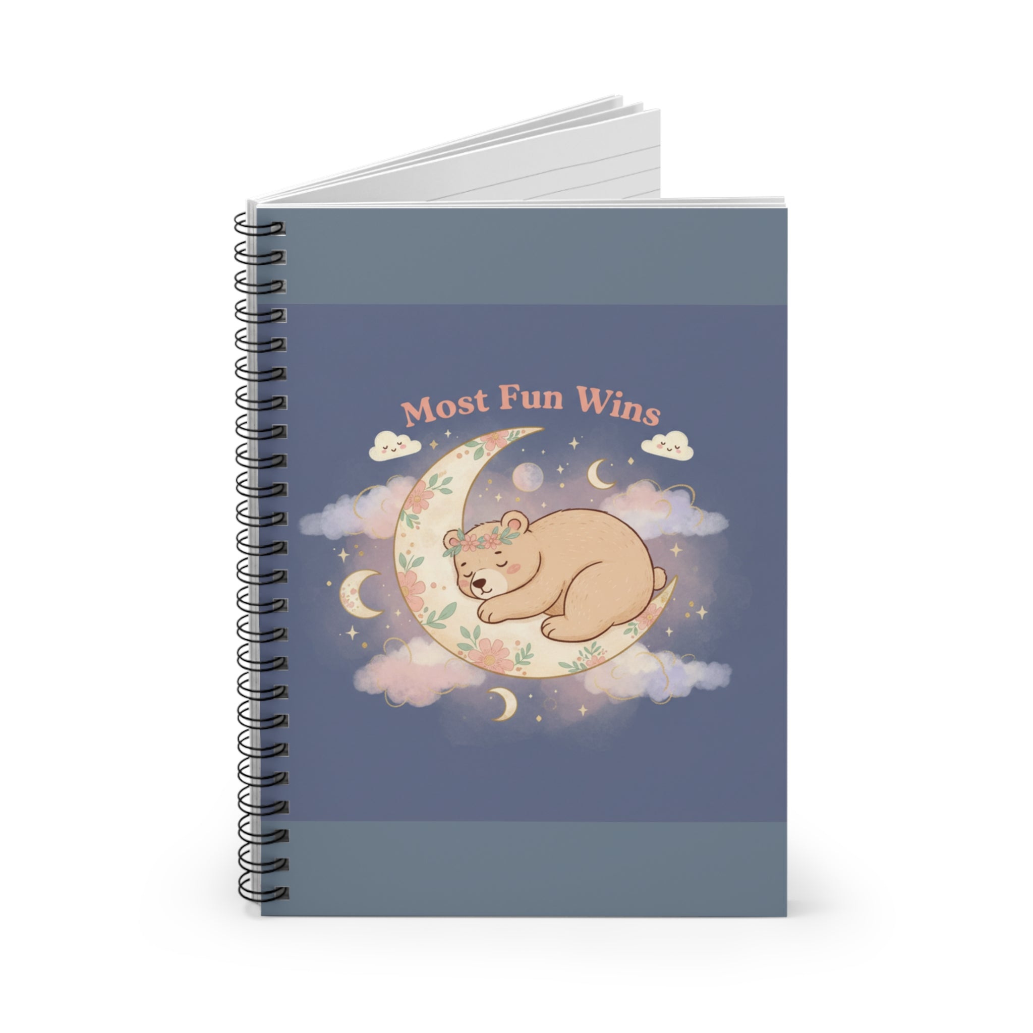 Bear Spiral Notebook – Most Fun Wins