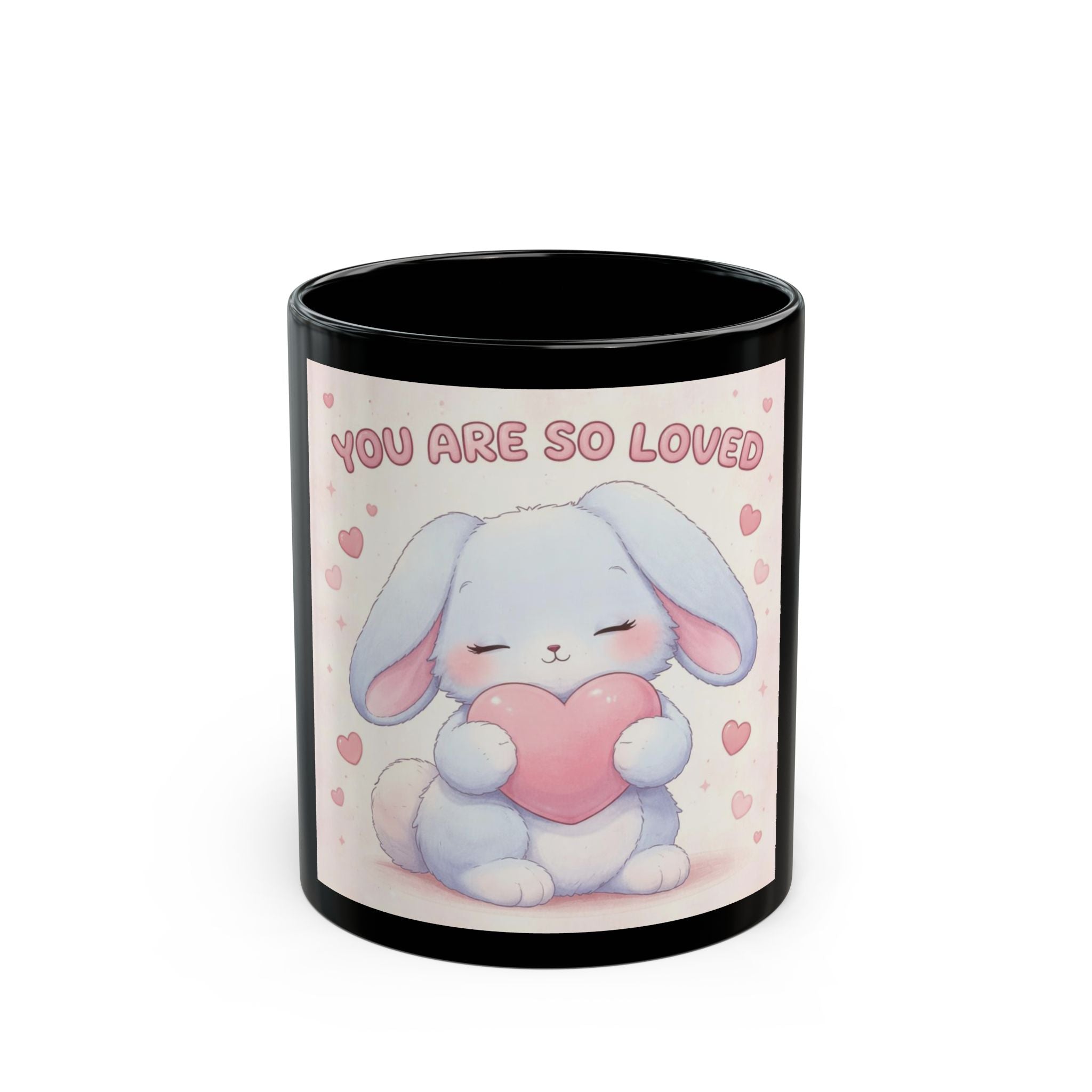 YOU ARE SO LOVED Black Mug