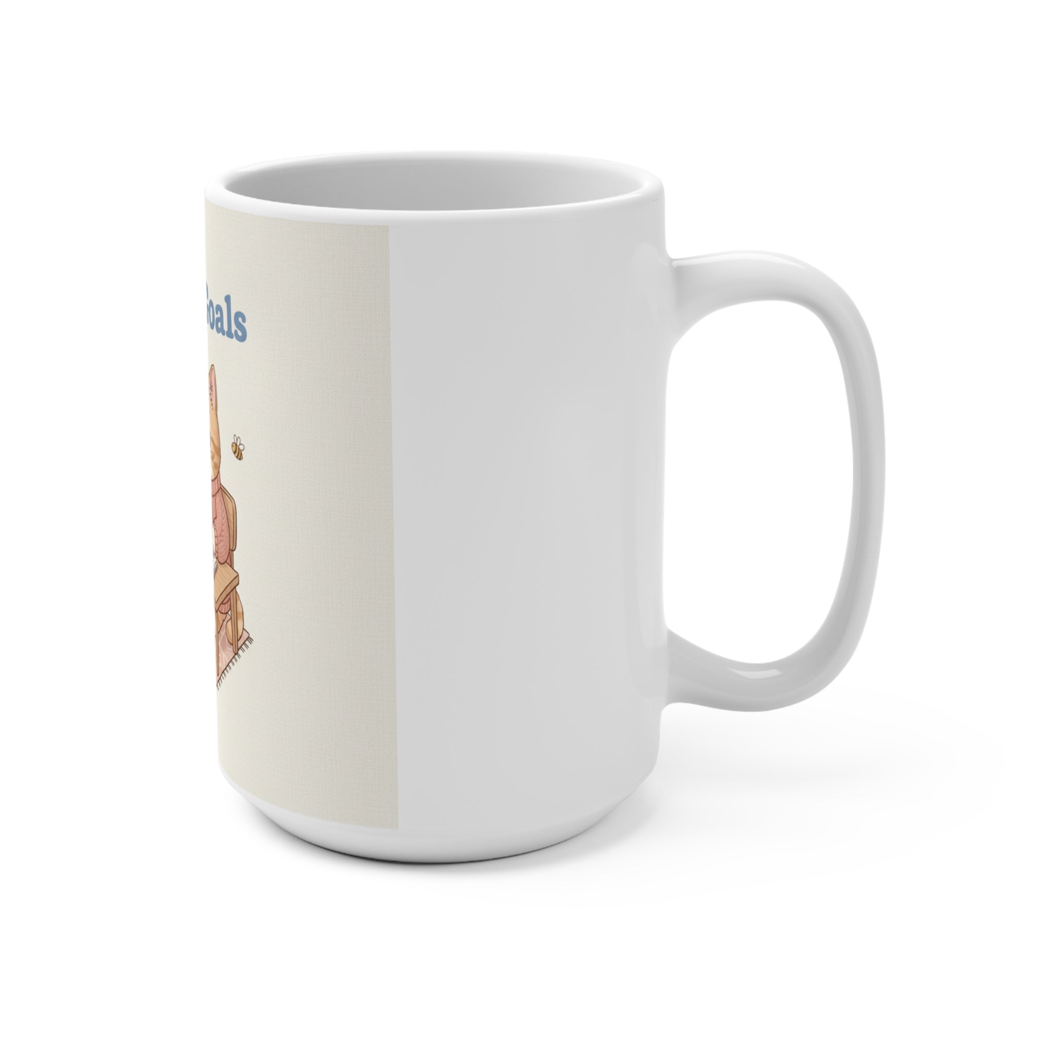 Goals On Goals Cat Mug 15oz