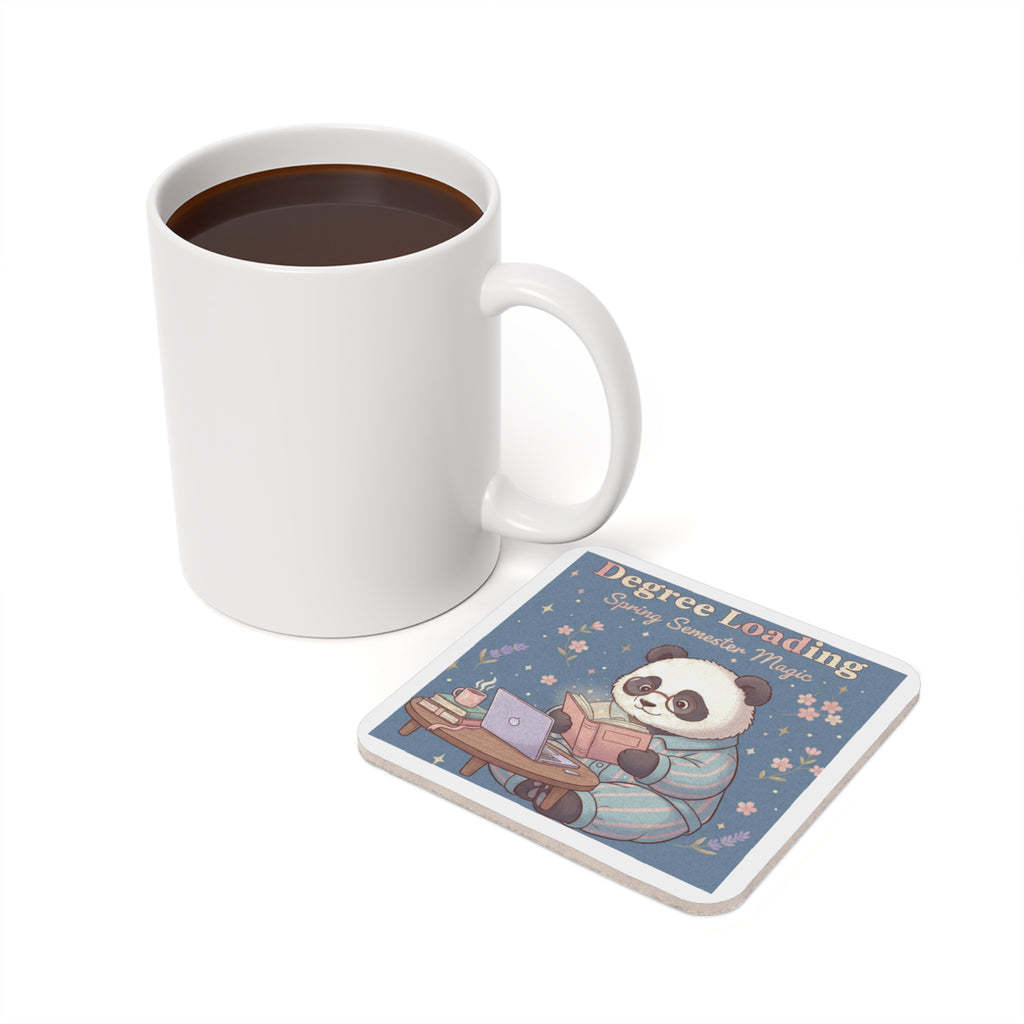 Panda Cork Coaster – Degree Loading Spring Semester Magic