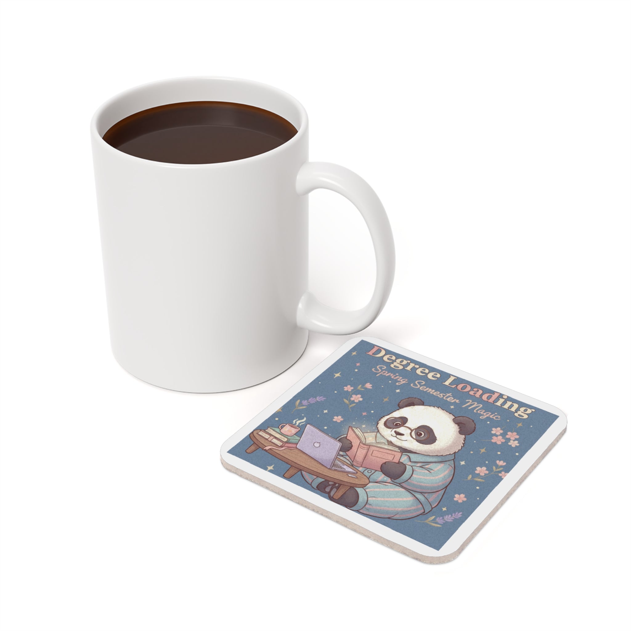 Panda Cork Coaster – Degree Loading Spring Semester Magic