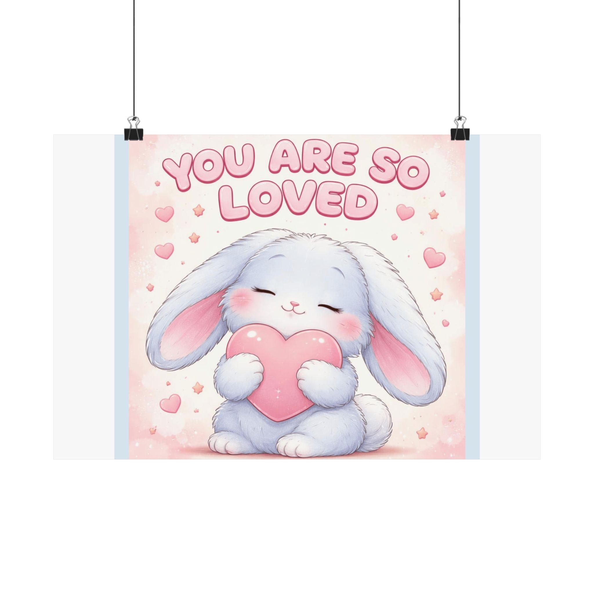 "YOU ARE SO LOVED" Black Cat Poster | College Girl Gift | Fashion | KayKay Classics
