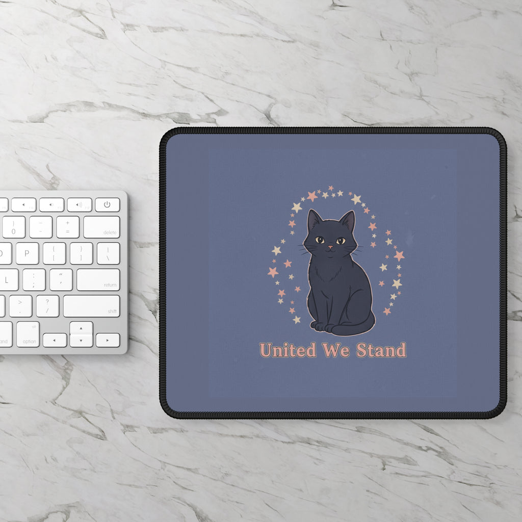 Black Cat Mouse Pad – United We Stand