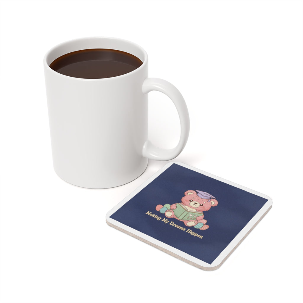 Bear Cork Coaster – Making My Dreams Happen