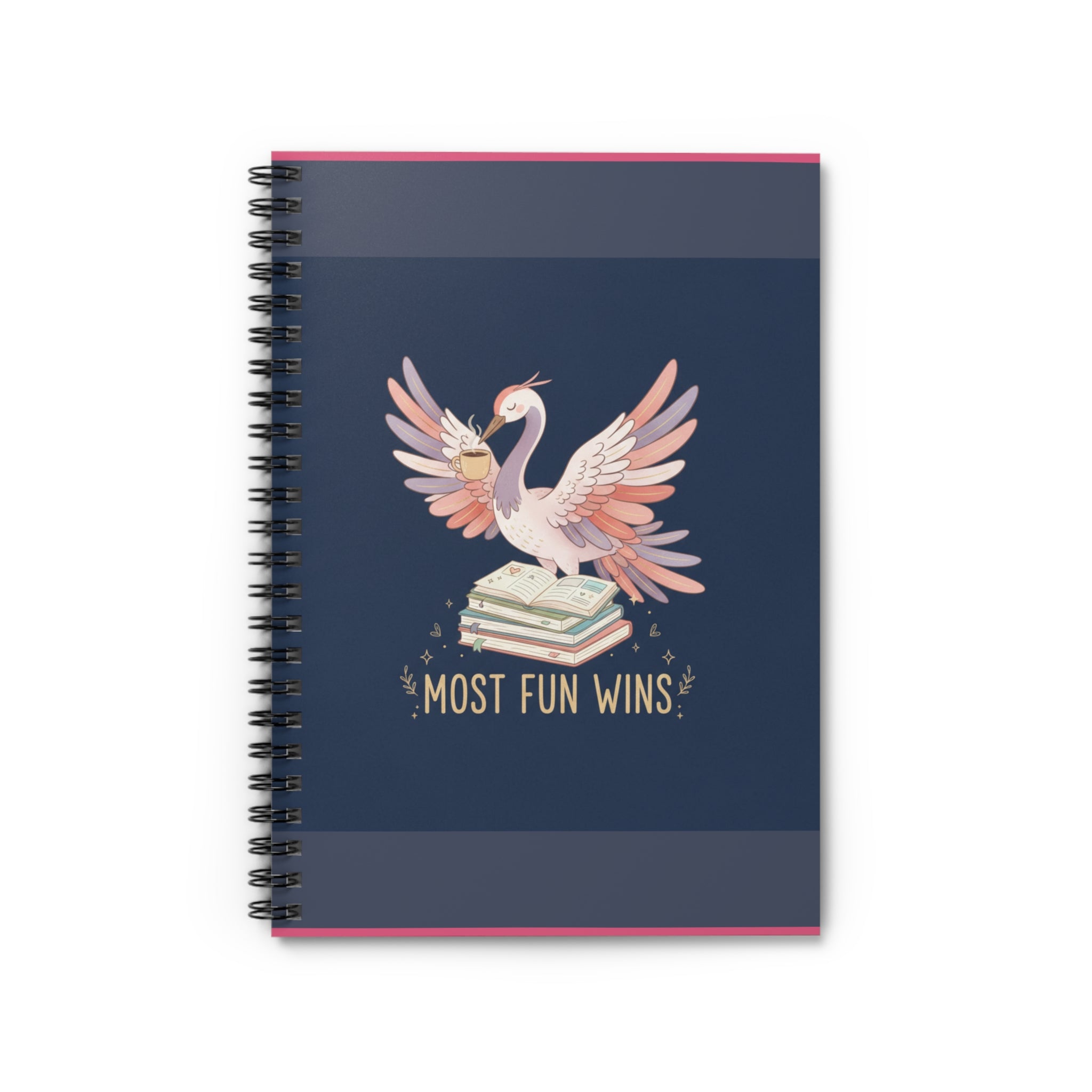 Crane Spiral Notebook – Most Fun Wins