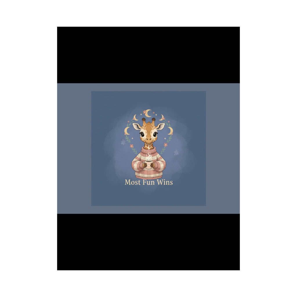 Giraffe Poster – Most Fun Wins