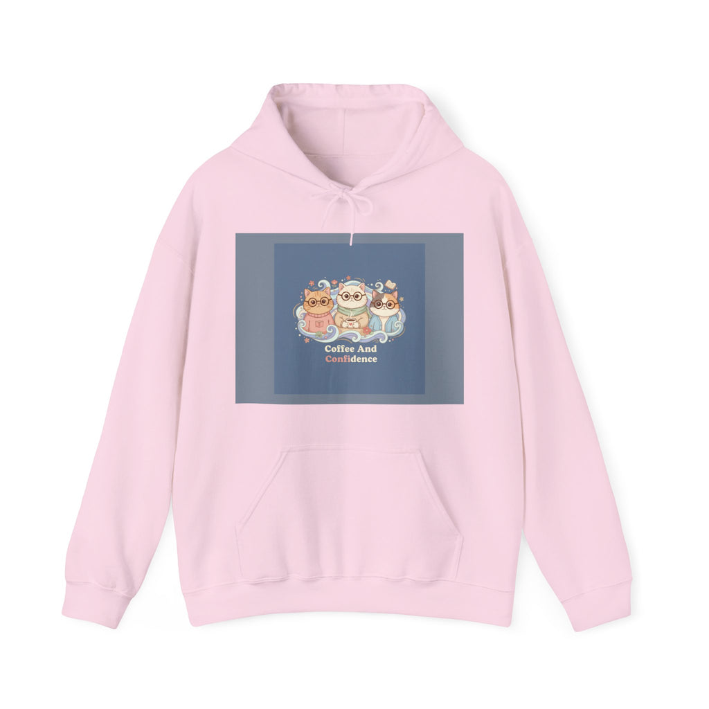 Cats With Glasses Hoodie – Coffee and Confidence