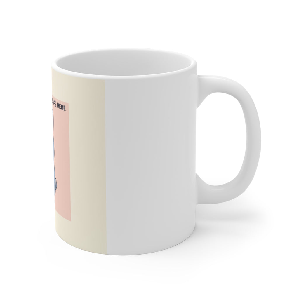 SLOW DOWN, YOURE SAFE HERE Bunny Mug 11oz