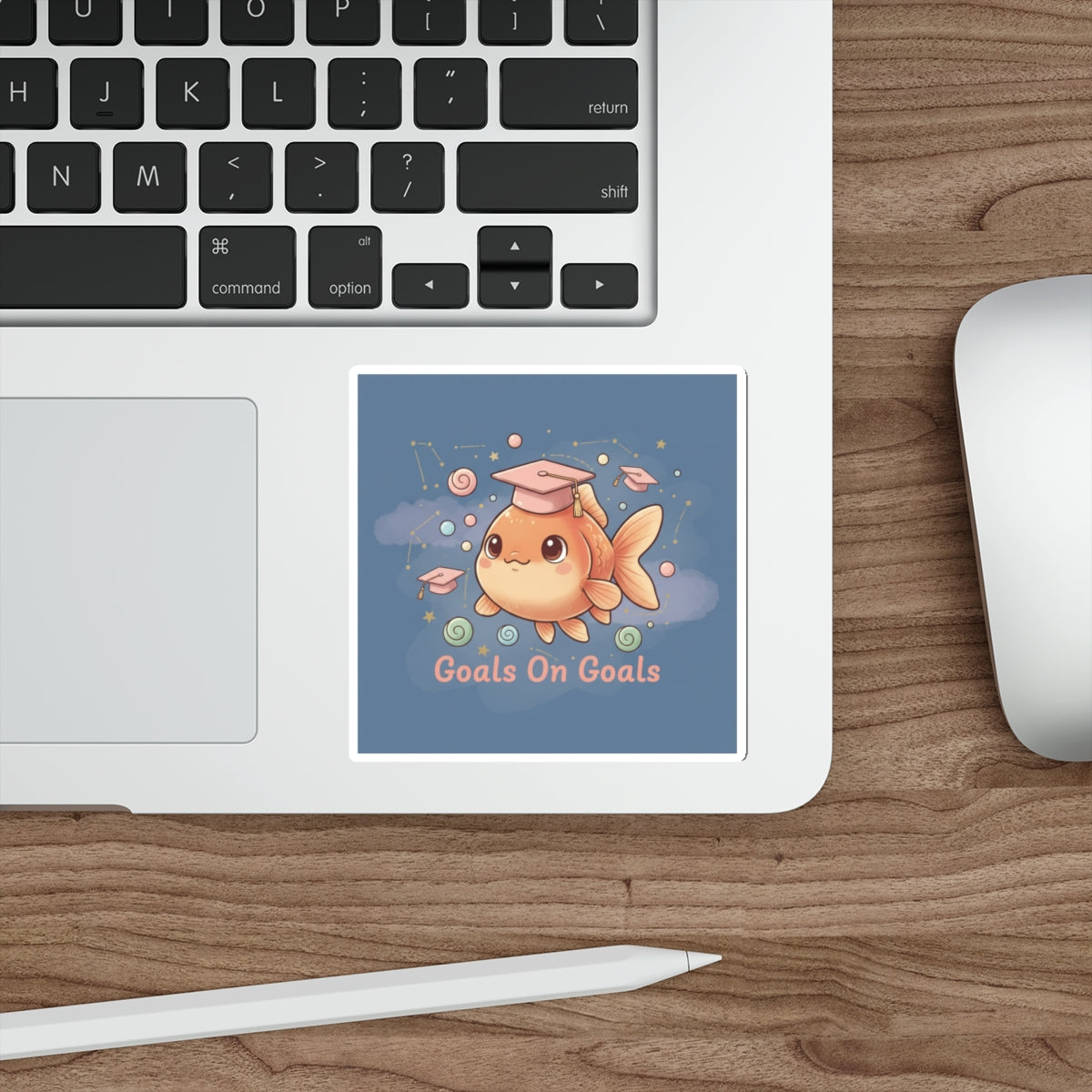 Goldfish Die-Cut Sticker – Goals on Goals