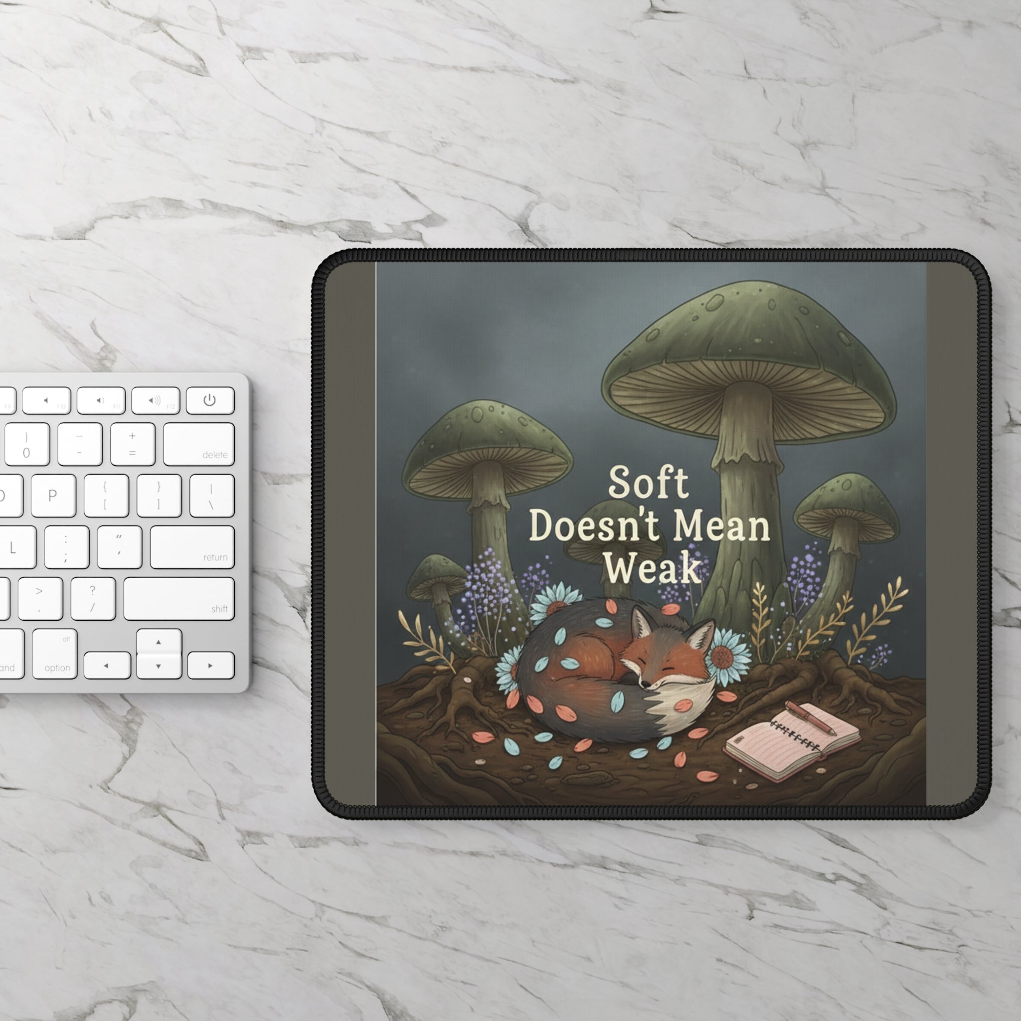 Fox Mouse Pad – Soft Doesnt Mean Weak