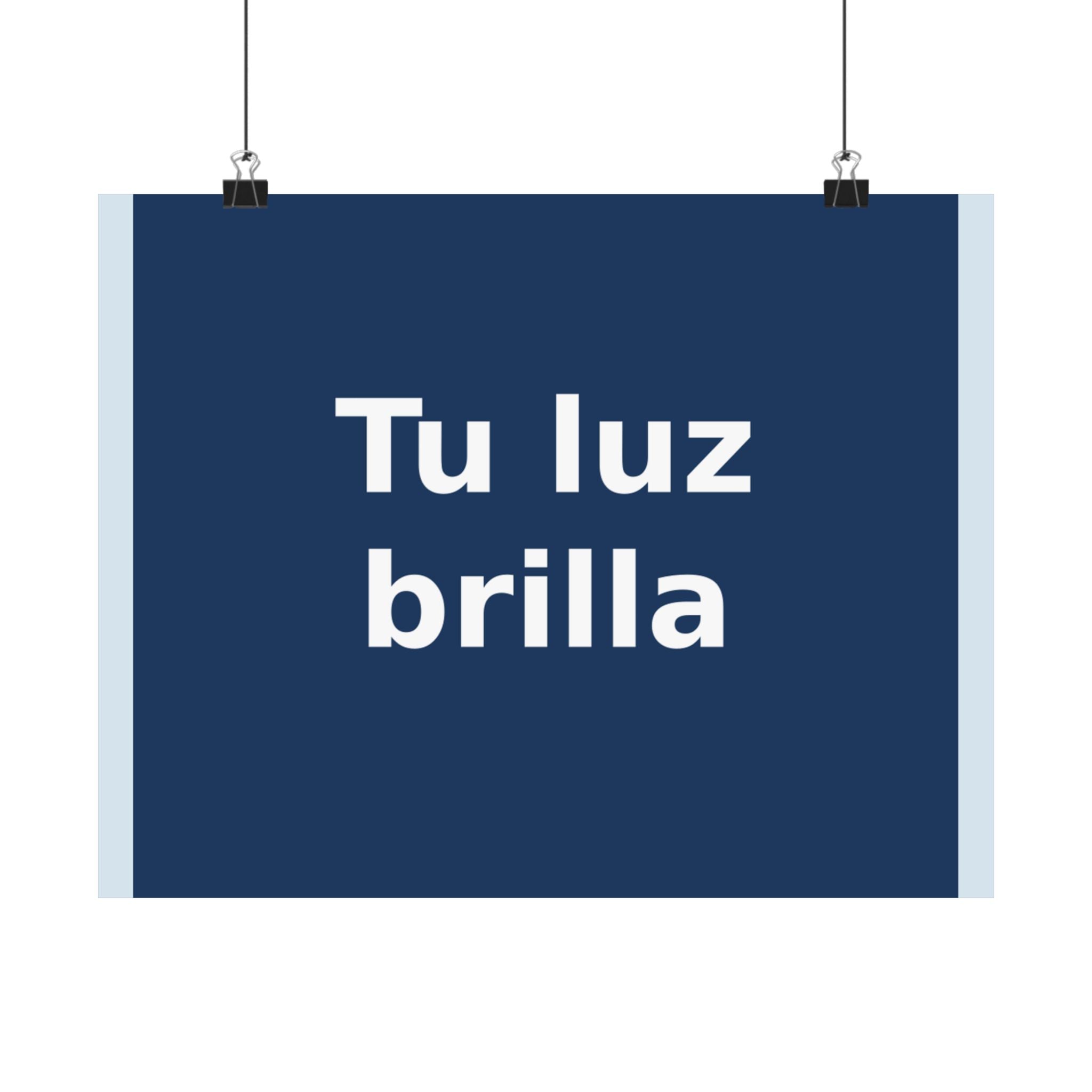 "Tu luz brilla" Black Cat Poster | Trendy Gift for Her | Lifestyle | KayKay Classics