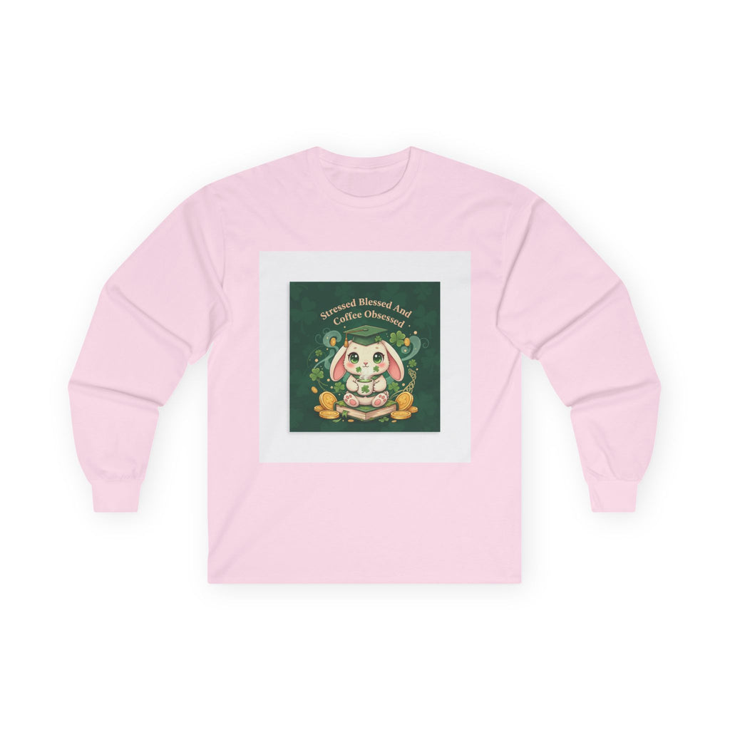 Stressed Blessed and Coffee Obsessed Long Sleeve Tee