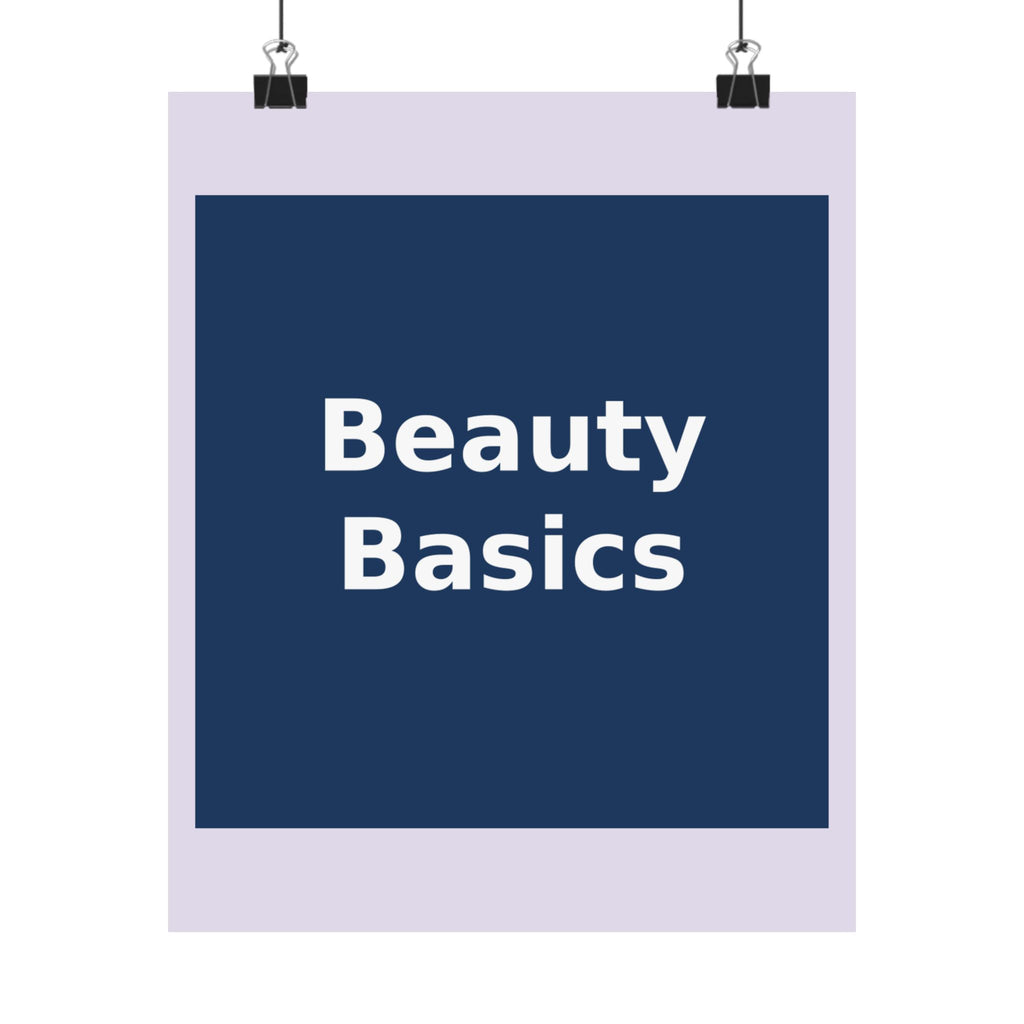 "Beauty Basics" Black Cat Poster | College Girl Gift | Fashion | KayKay Classics