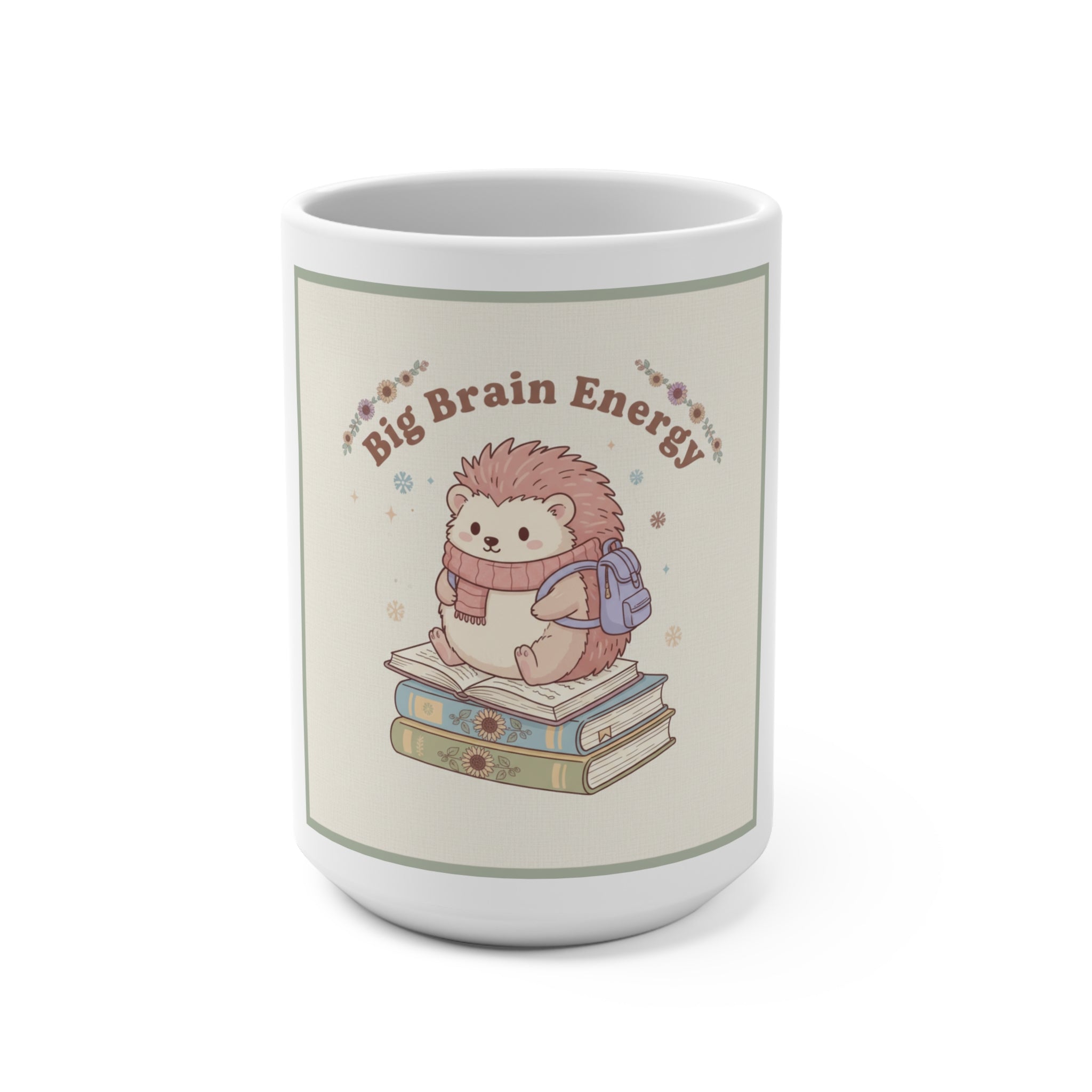 Big Brain Energy Hedgehog Mug 15oz