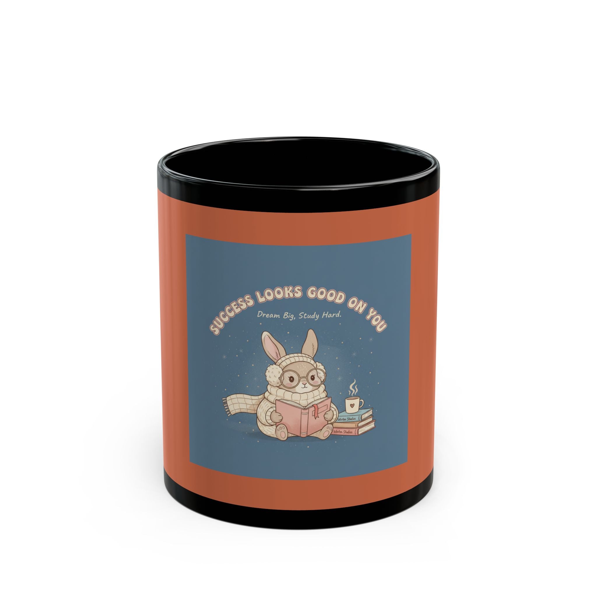 Rabbit Black Mug 11oz – Success Looks Good on You