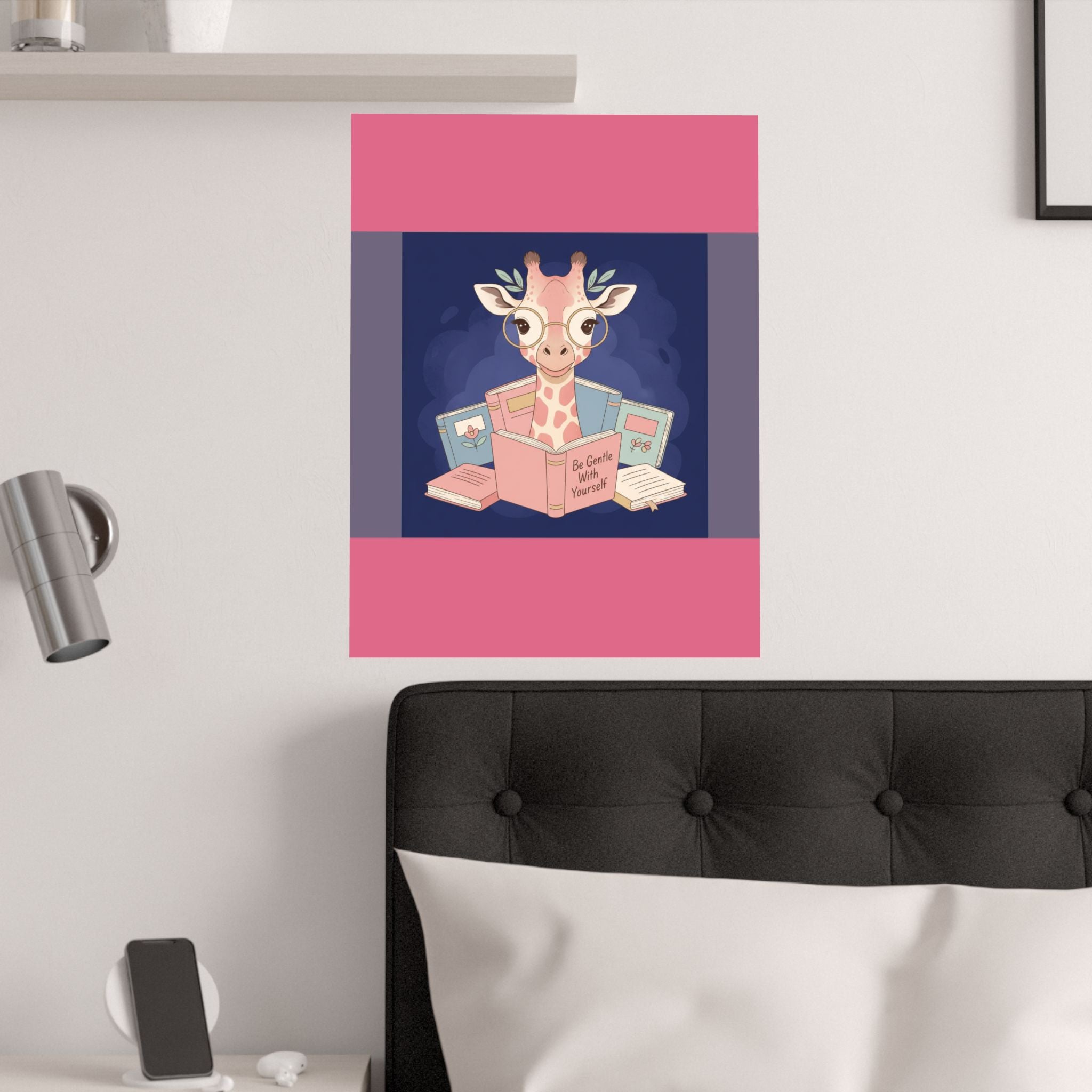 Giraffe Poster – Be Gentle With Yourself
