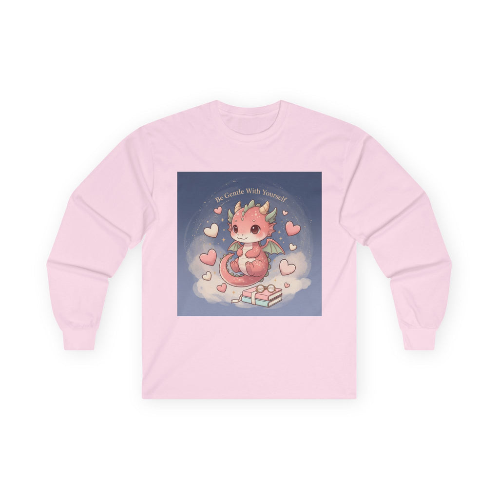 Cats With Glasses Long Sleeve Tee – Be Gentle With Yourself