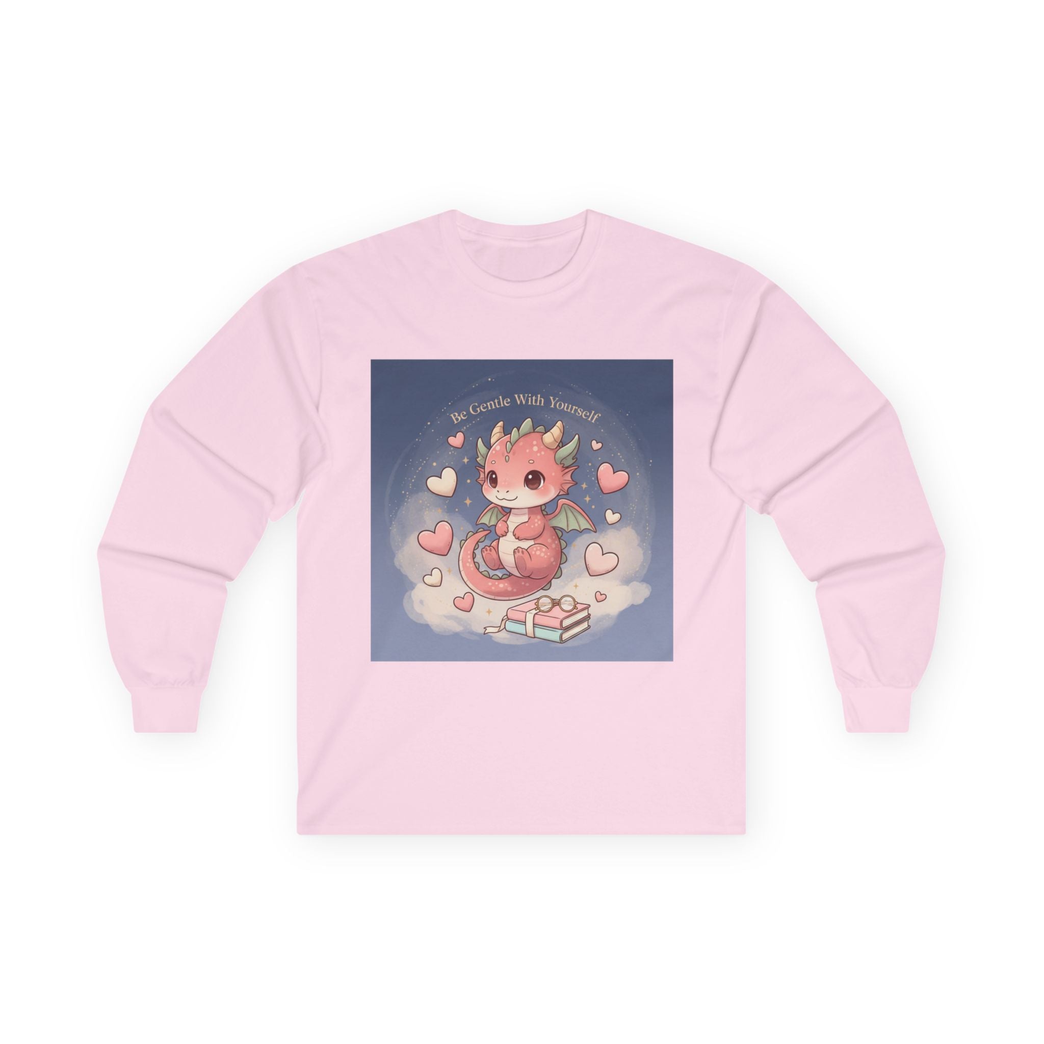 Cats With Glasses Long Sleeve Tee – Be Gentle With Yourself
