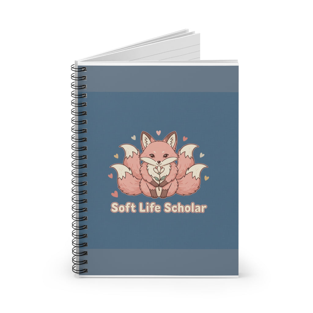 Kitsune Spiral Notebook – Soft Life Scholar