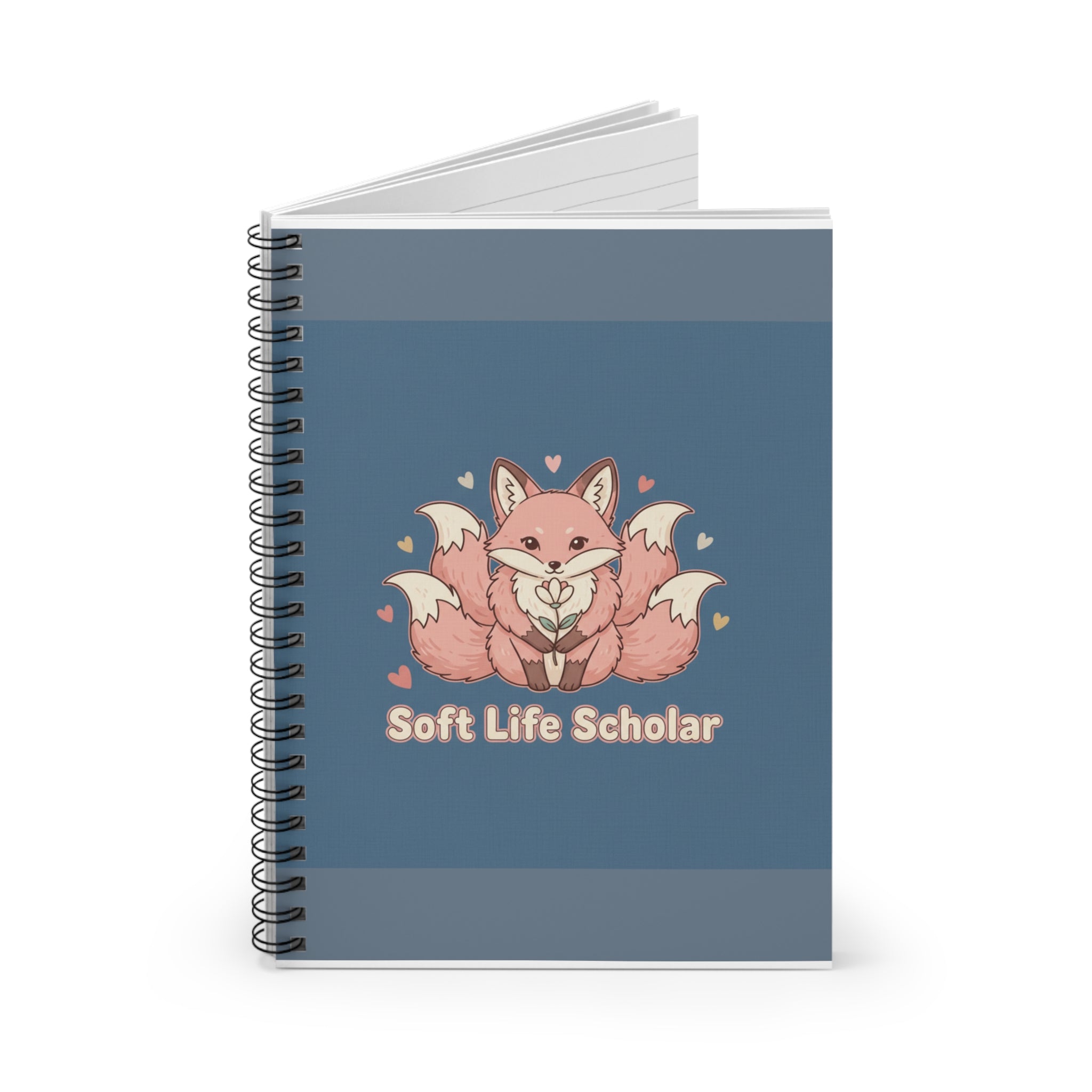 Kitsune Spiral Notebook – Soft Life Scholar