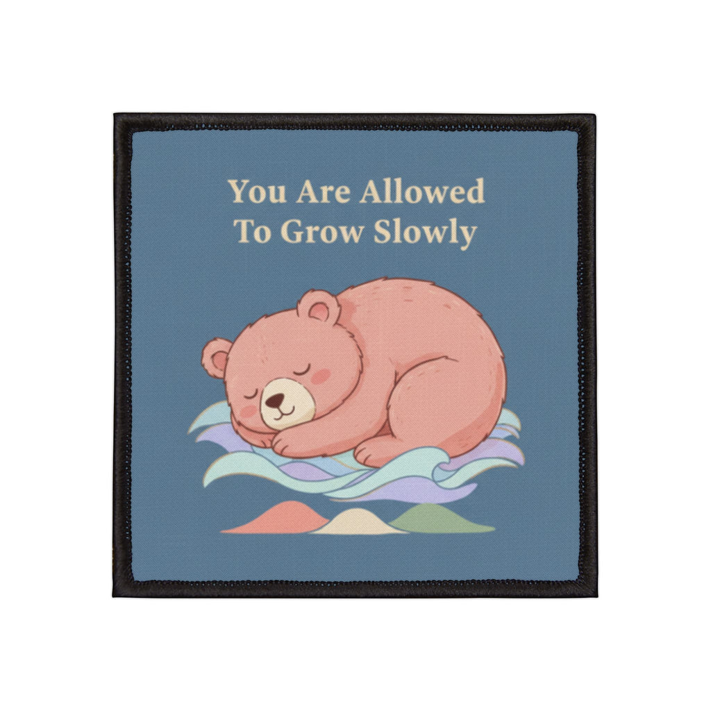 Bear Iron-On Patch – You Are Allowed to Grow Slowly