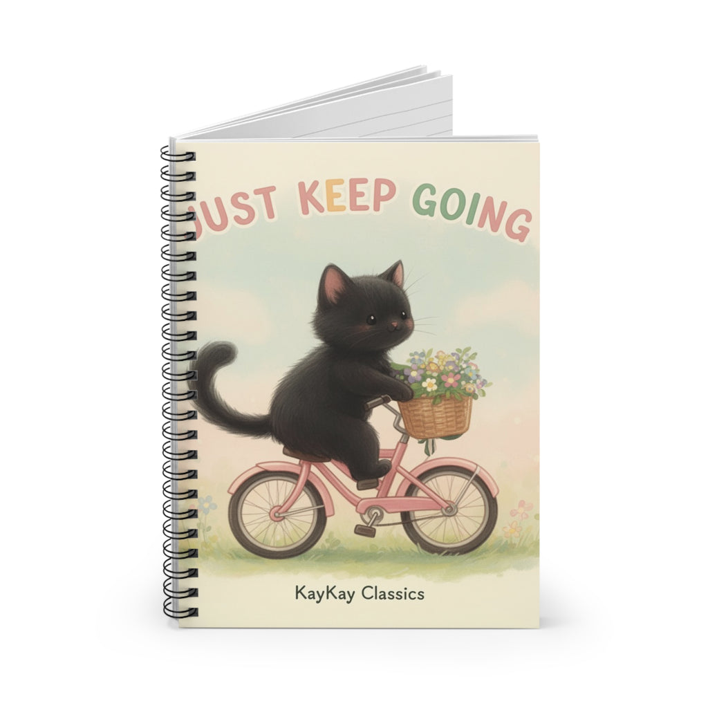 JUST KEEP GOING Spiral Notebook