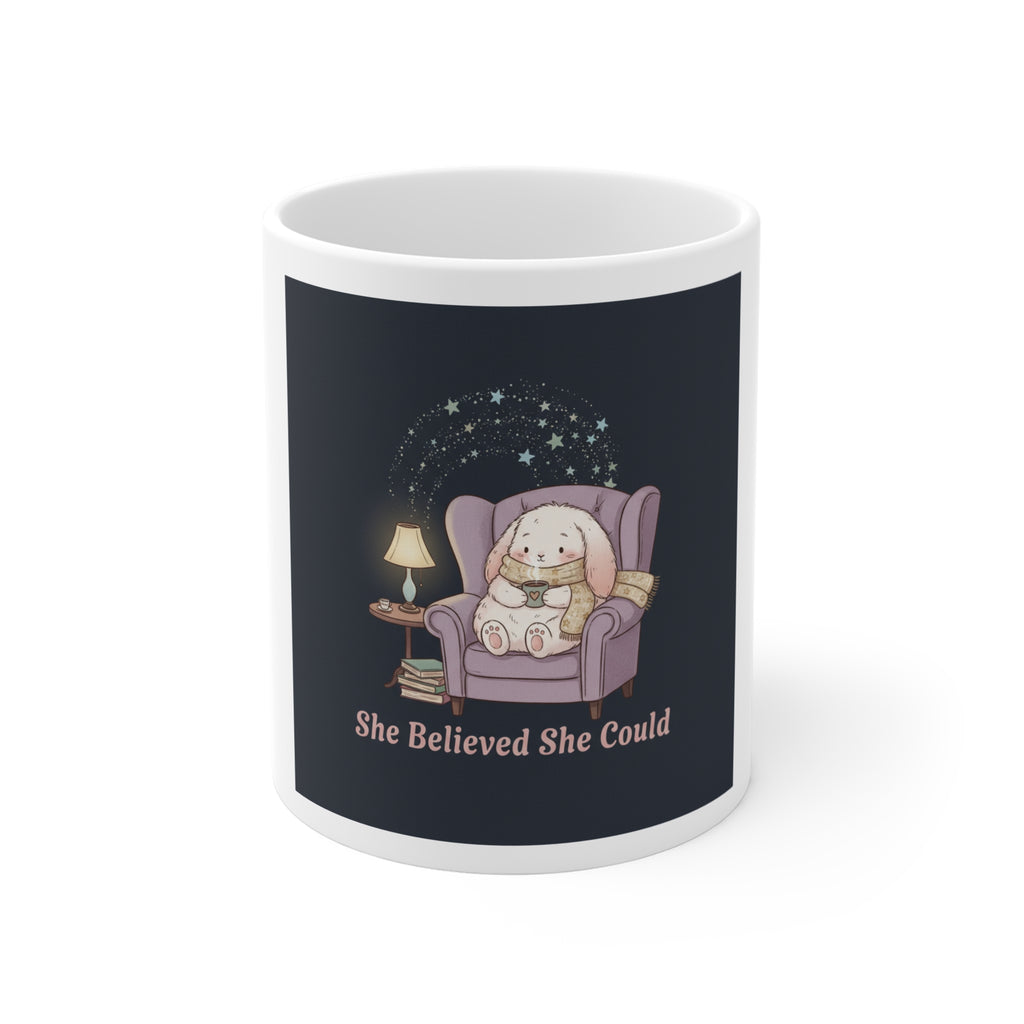 Bunny Mug 11oz – She Believed She Could