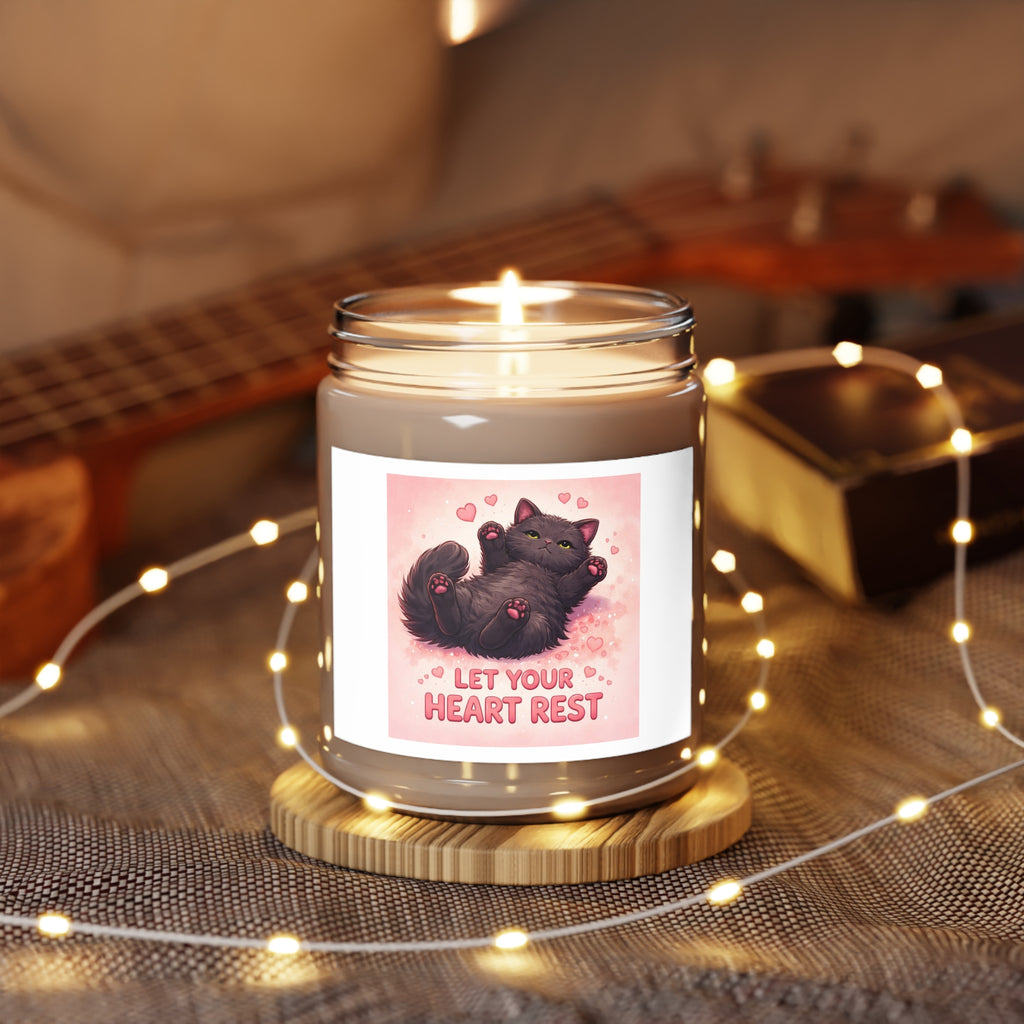 LET YOUR HEART REST Cat Scented Candle