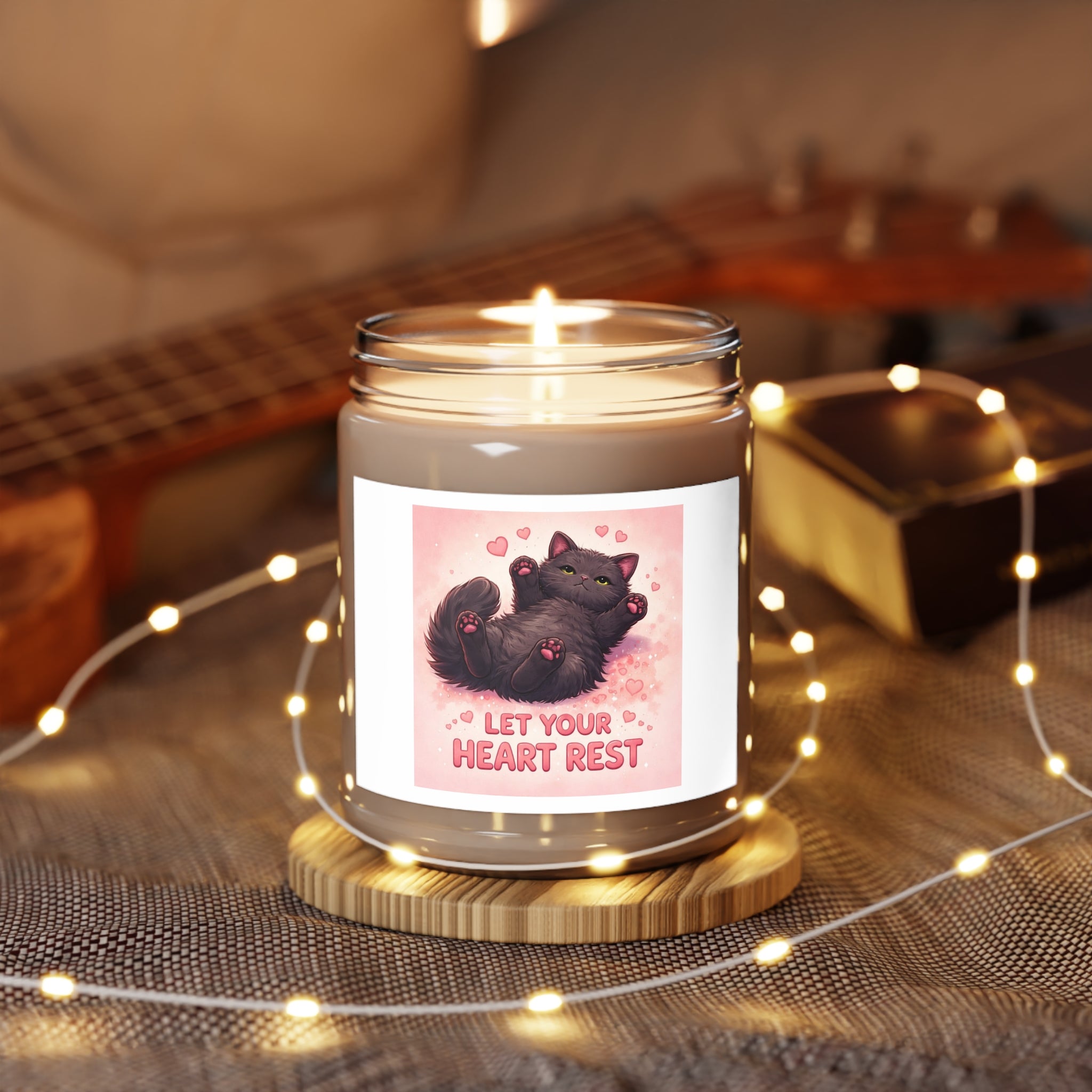 LET YOUR HEART REST Cat Scented Candle