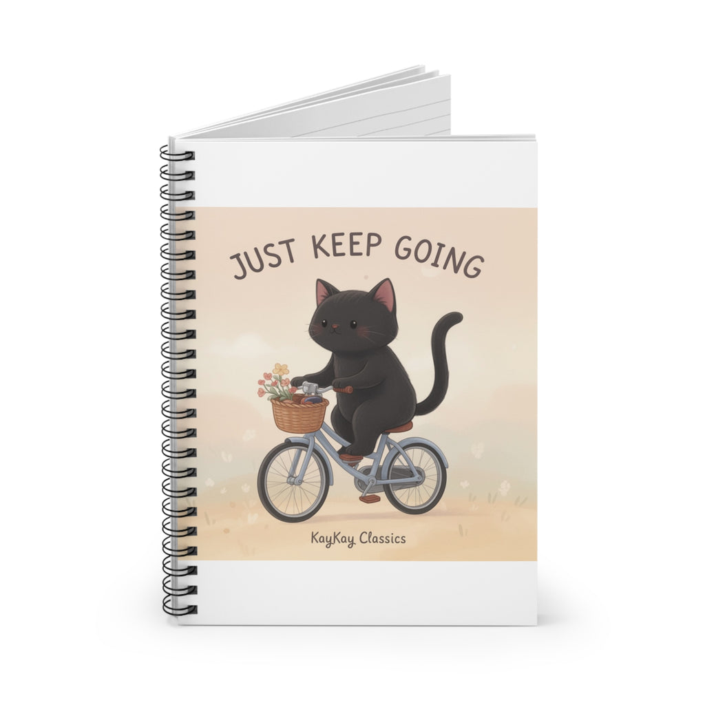 JUST KEEP GOING Spiral Notebook
