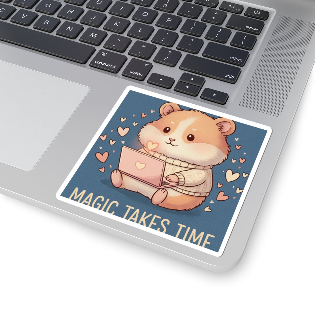 Hamster Kiss-Cut Sticker – Magic Takes Time