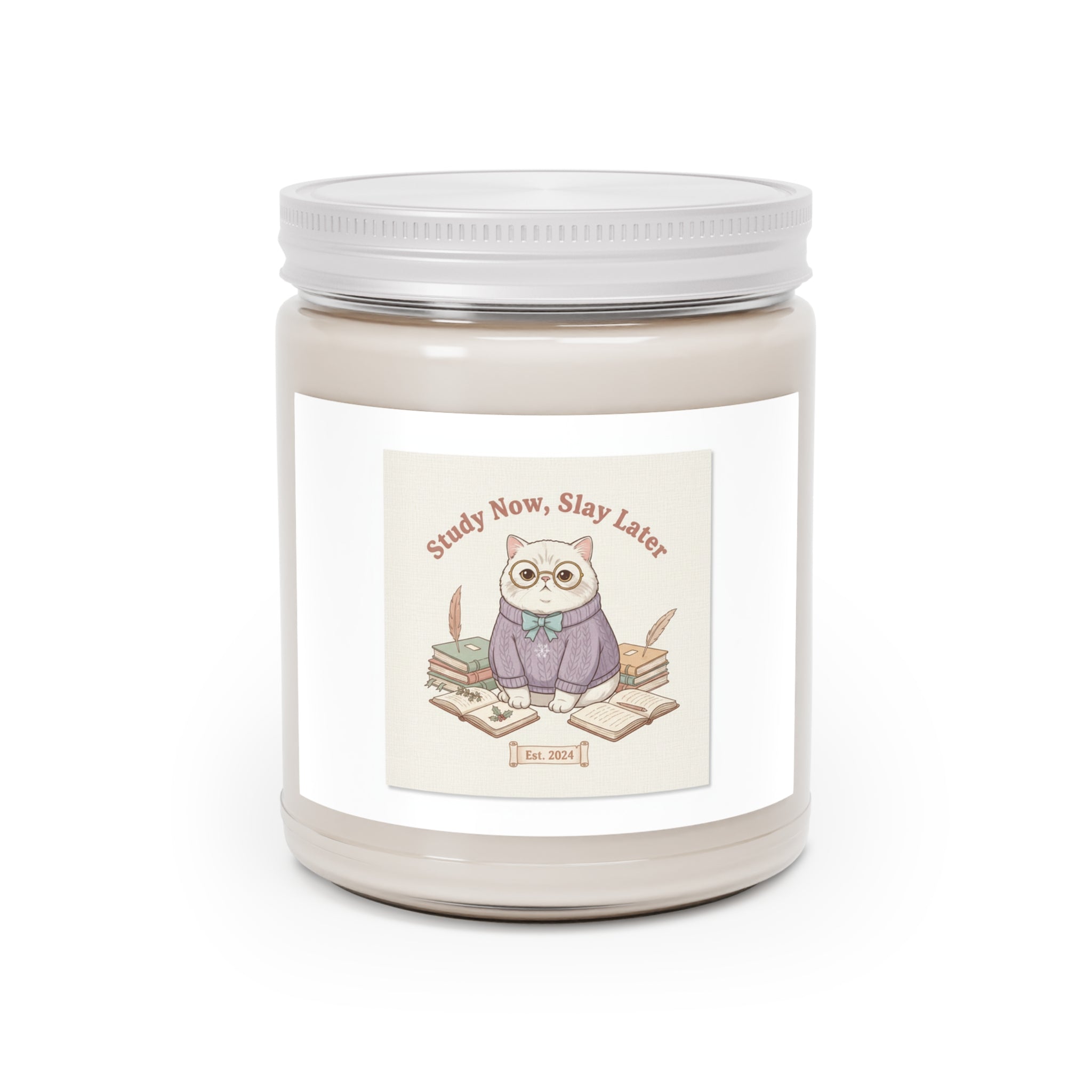 Study Now, Slay Later Cat Scented Candle