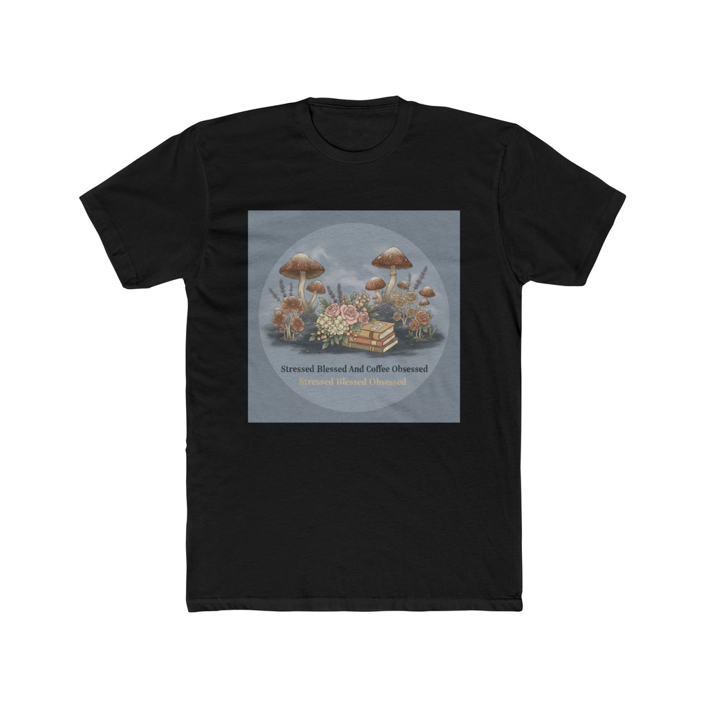 Stressed Blessed And Coffee Obsessed Unisex Tee