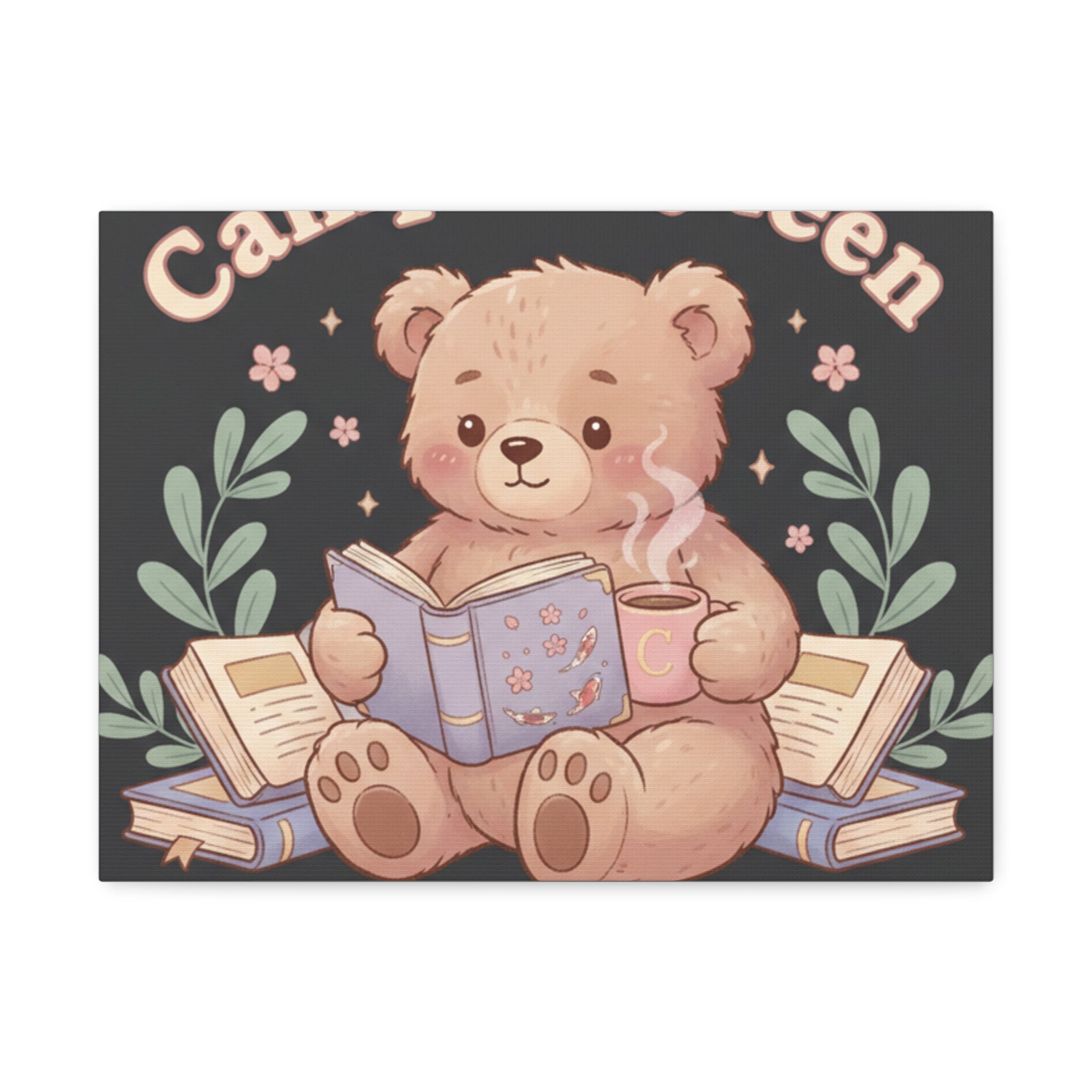 Bear Canvas Print – Campus Queen Study Now Slay Later