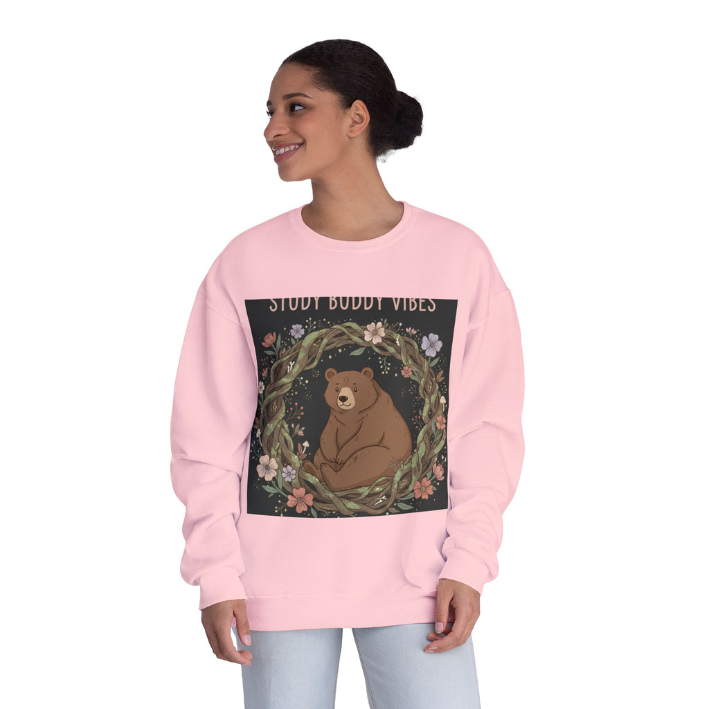 Bear Crewneck Sweatshirt – Study Buddy Vibes