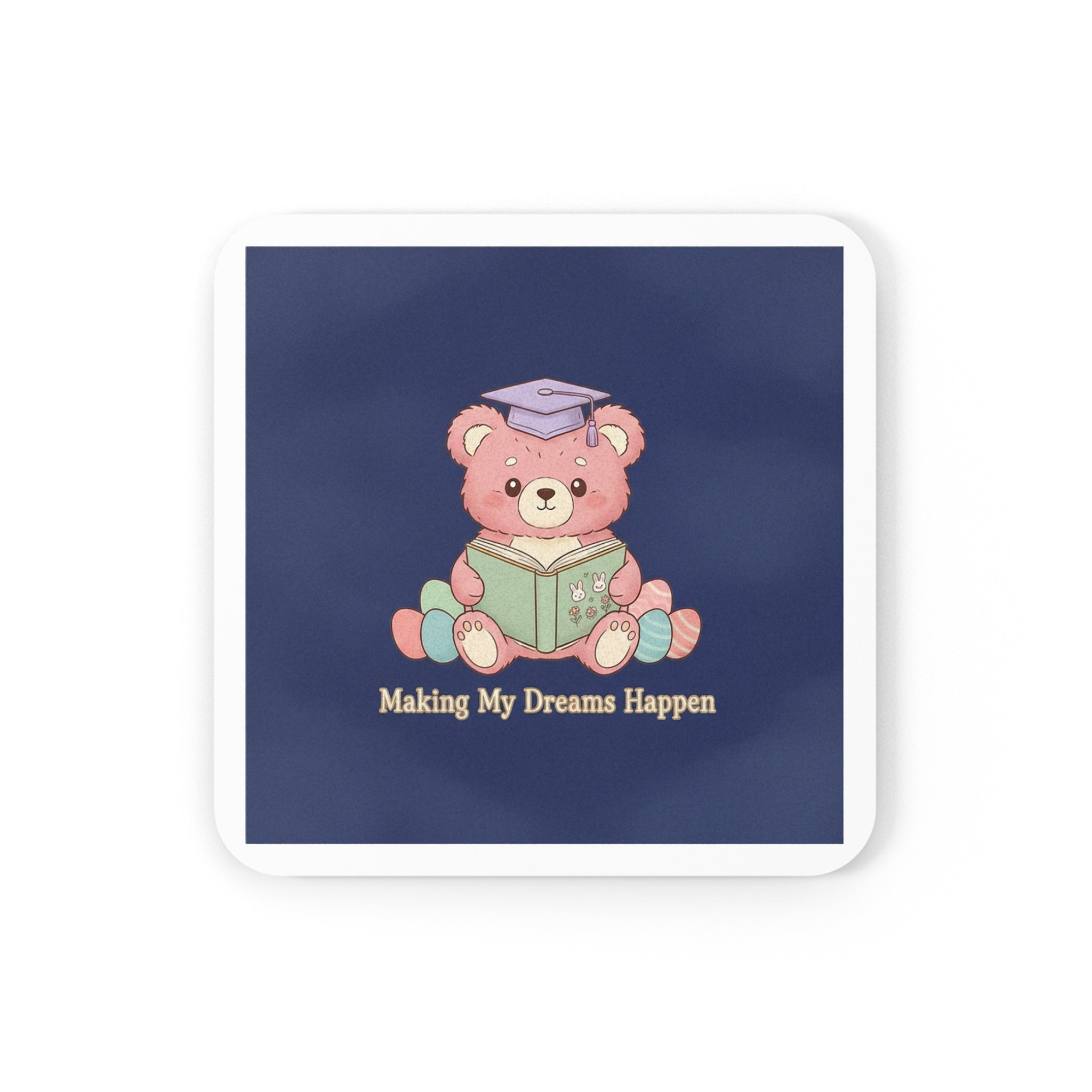 Bear Cork Coaster – Making My Dreams Happen