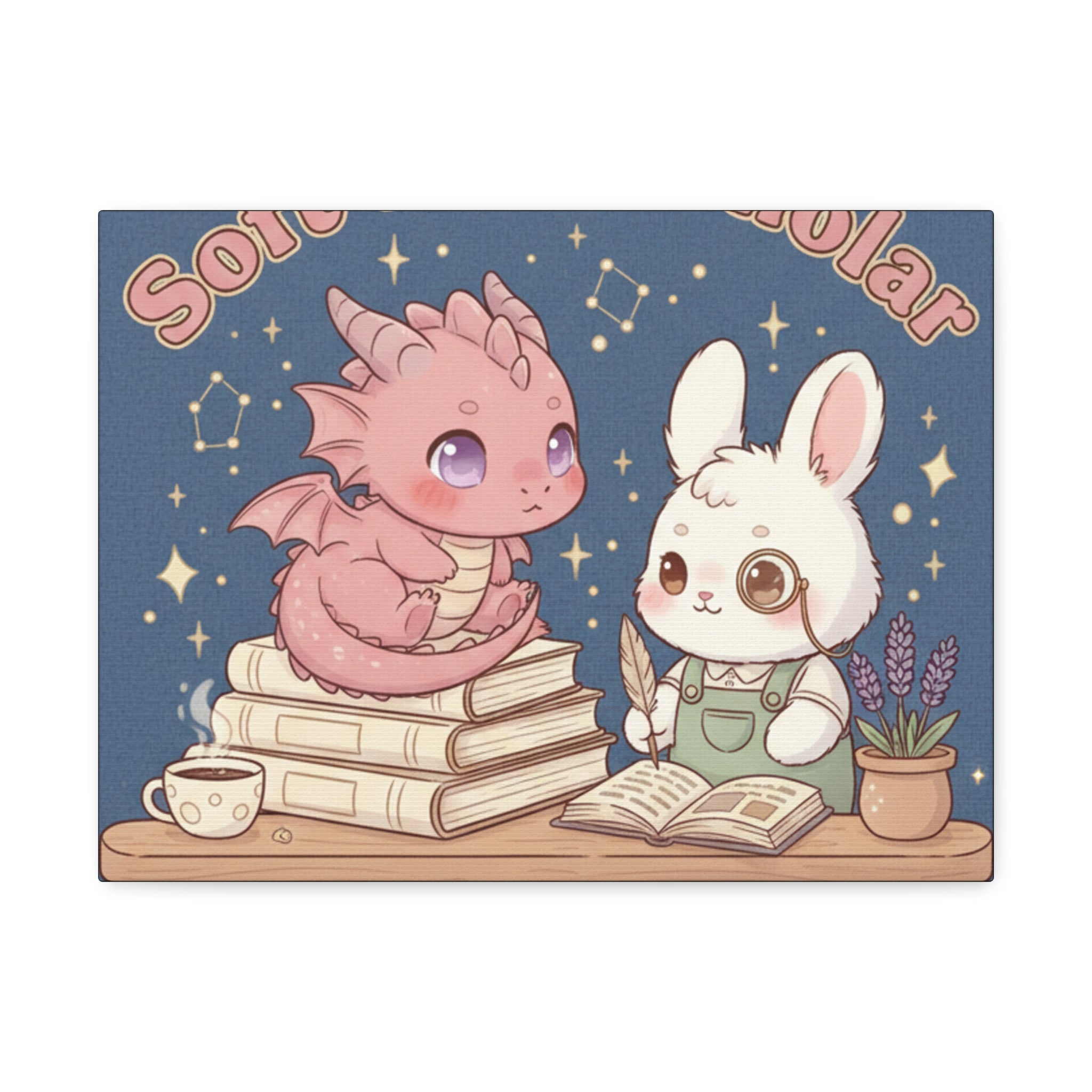 Dragon Canvas Print – Soft Life Scholar You Are Allowed to Gro