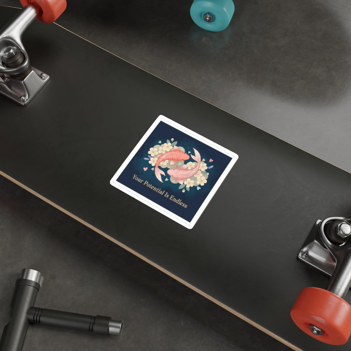 Koi Die-Cut Sticker – Your Potential is Endless